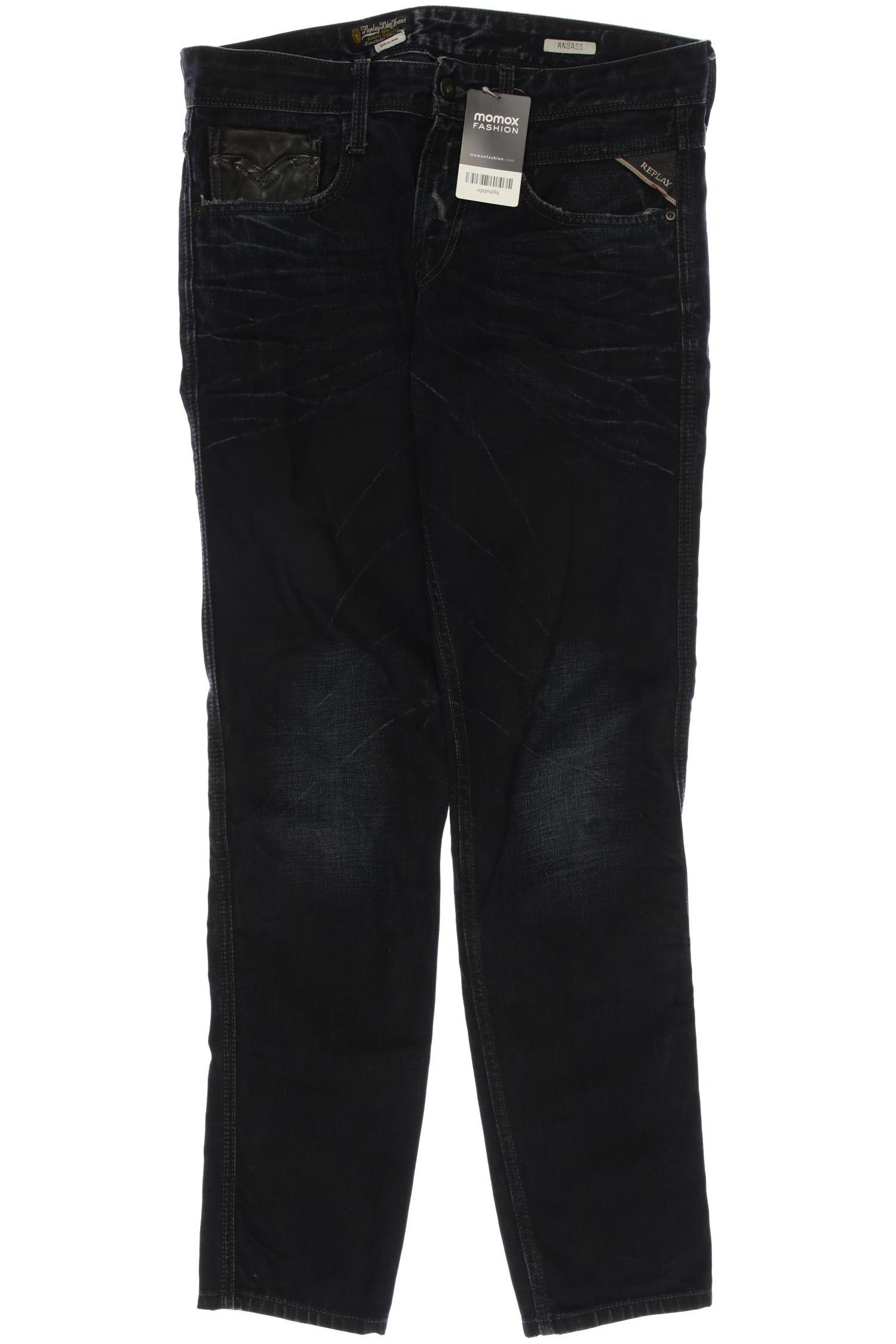 

Replay Herren Jeans, marineblau