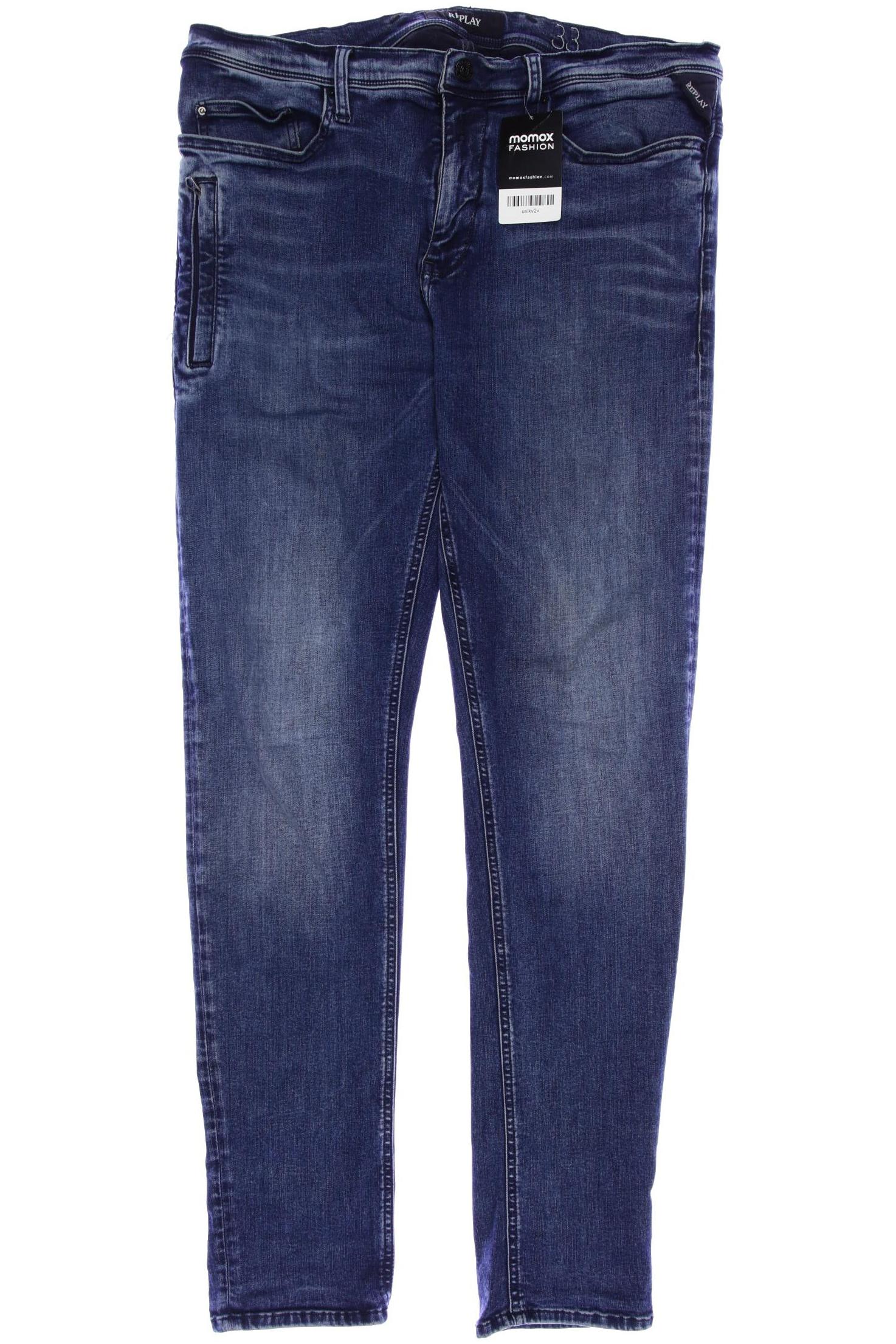 

Replay Herren Jeans, marineblau