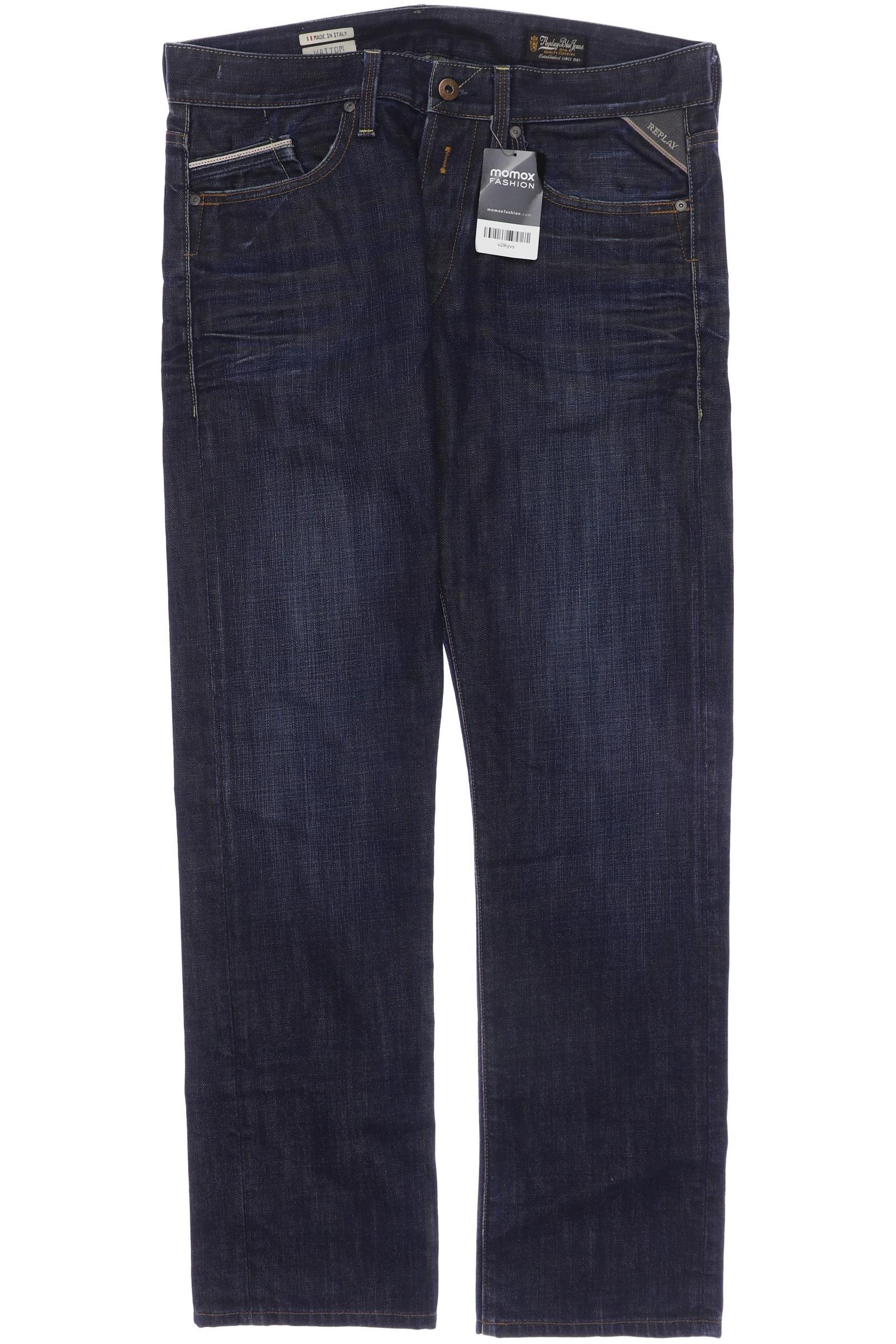 

Replay Herren Jeans, marineblau