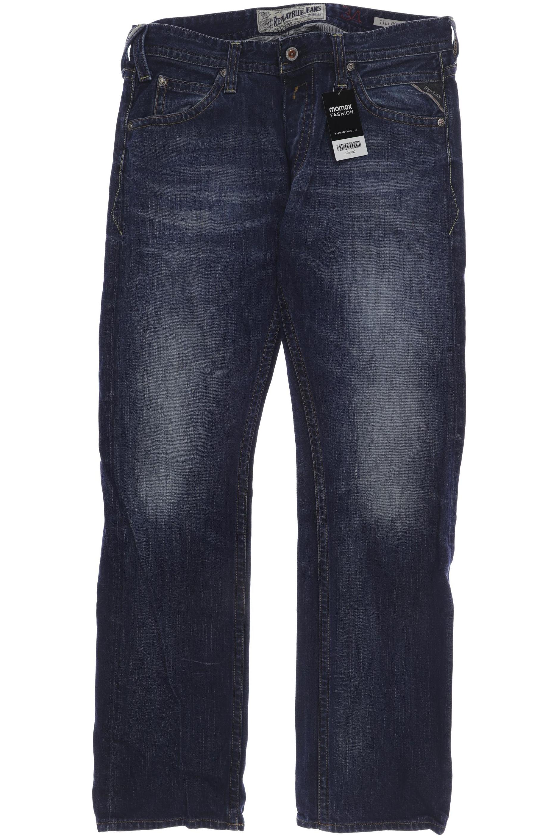 

Replay Herren Jeans, marineblau, Gr. 34