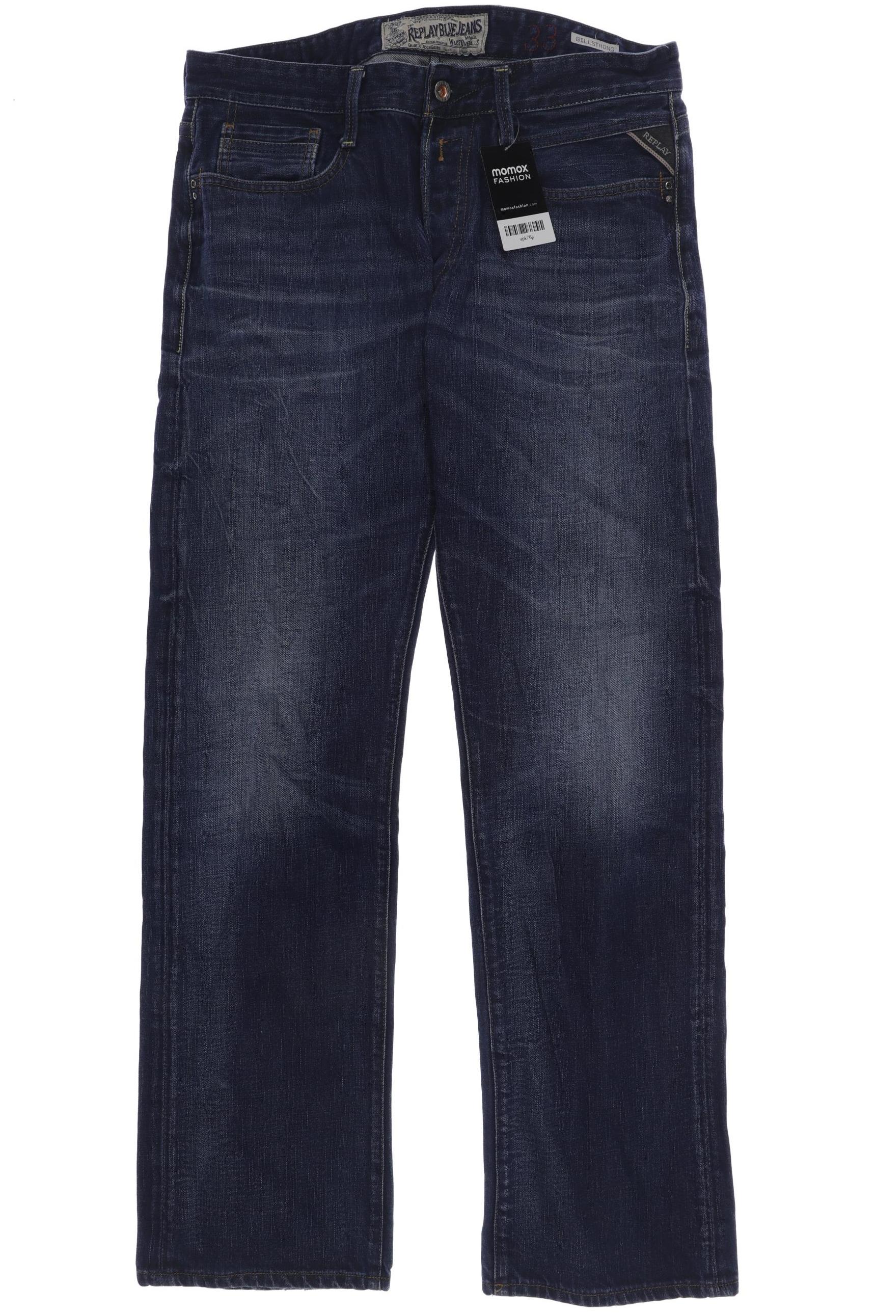 

Replay Herren Jeans, marineblau