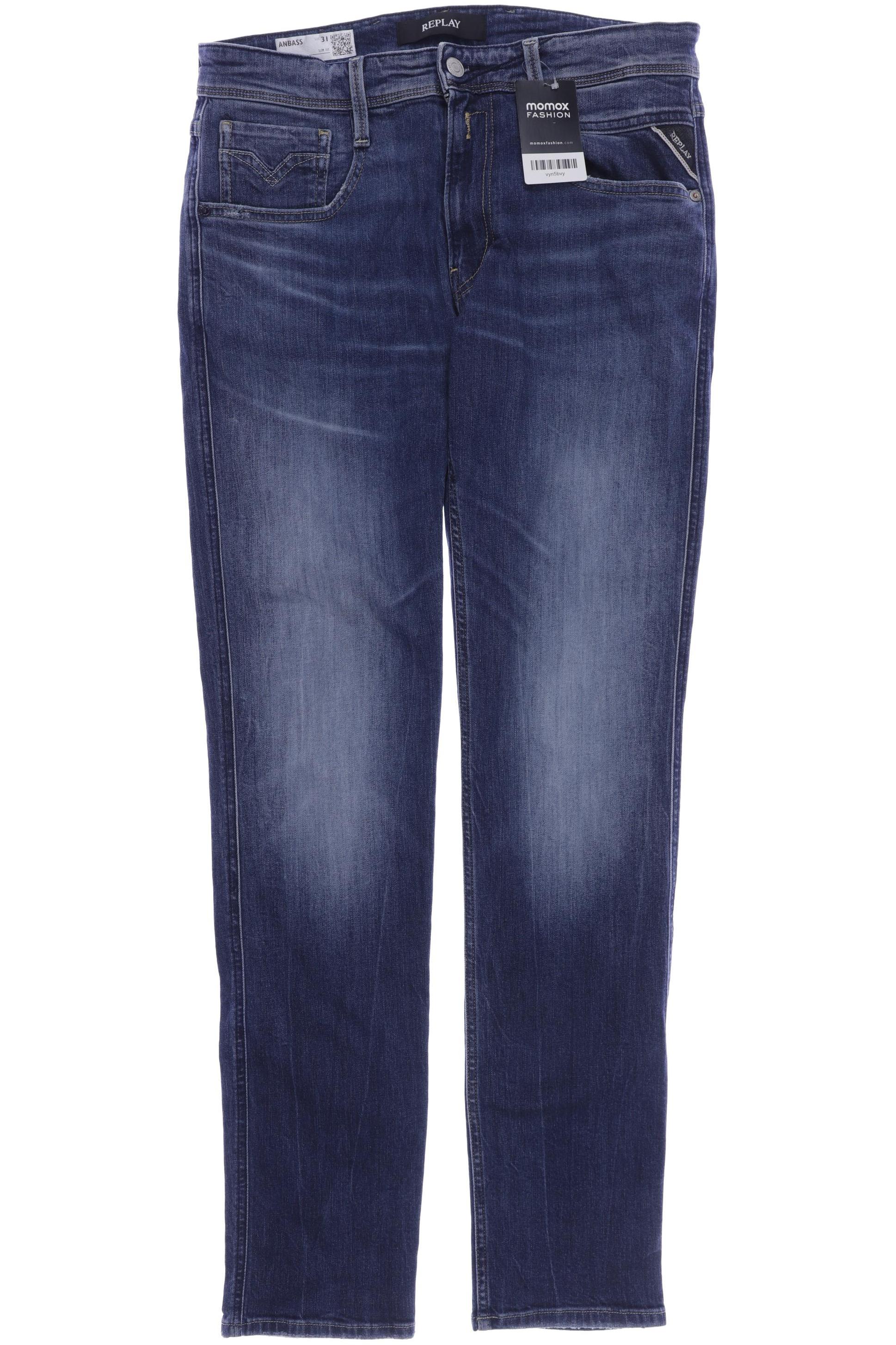 

Replay Herren Jeans, marineblau