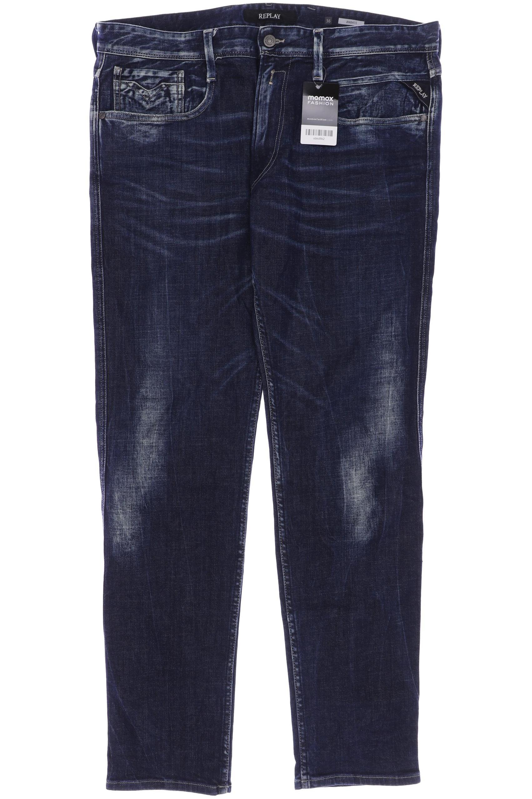 

Replay Herren Jeans, marineblau