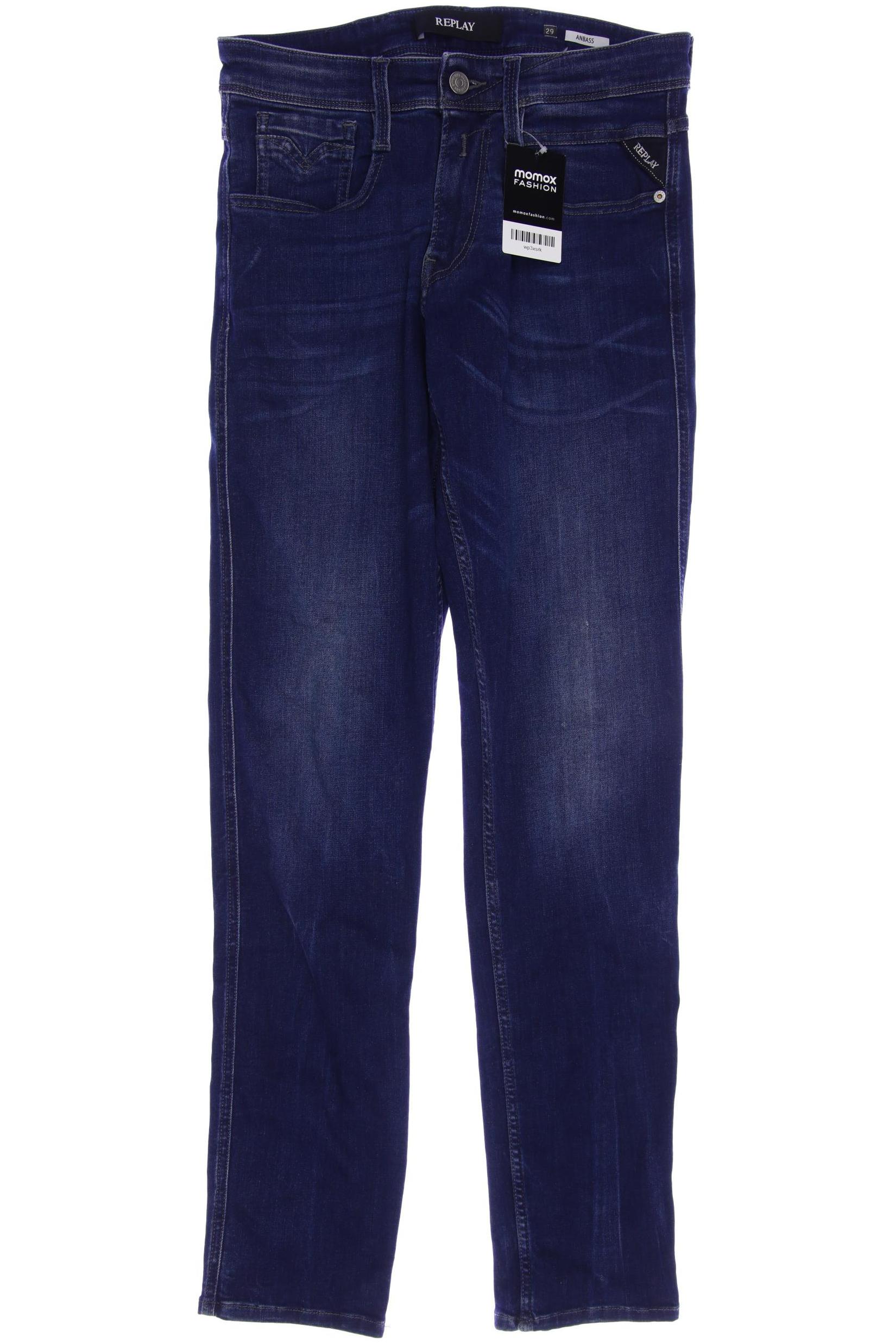 

Replay Herren Jeans, marineblau