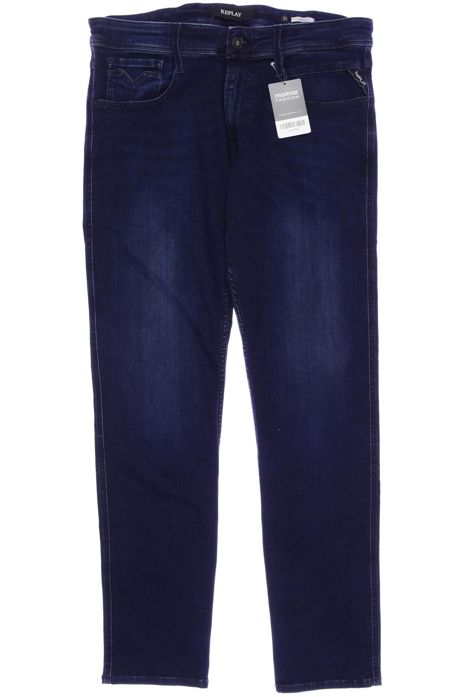

Replay Herren Jeans, marineblau, Gr. 33
