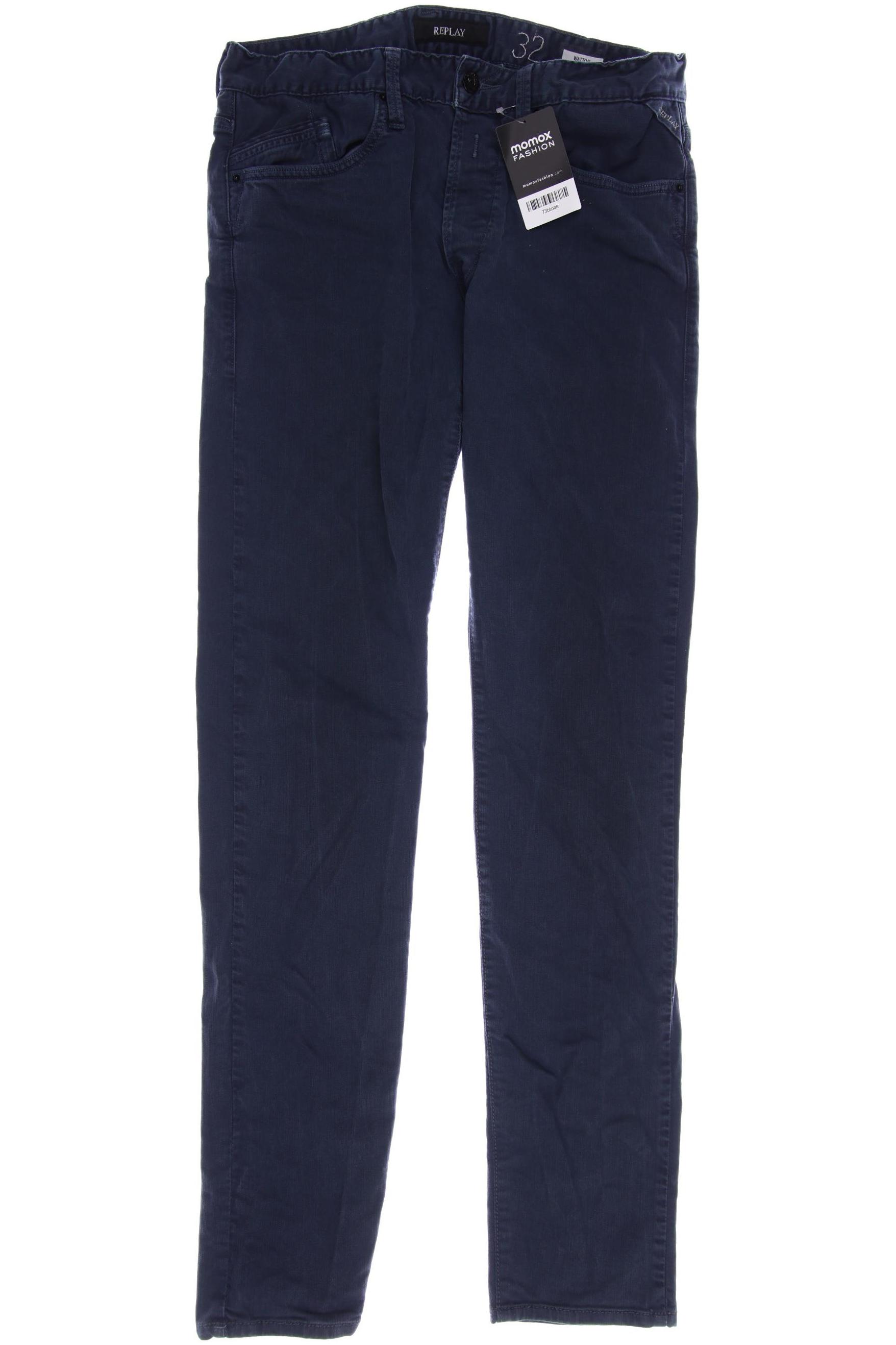 

Replay Herren Jeans, marineblau