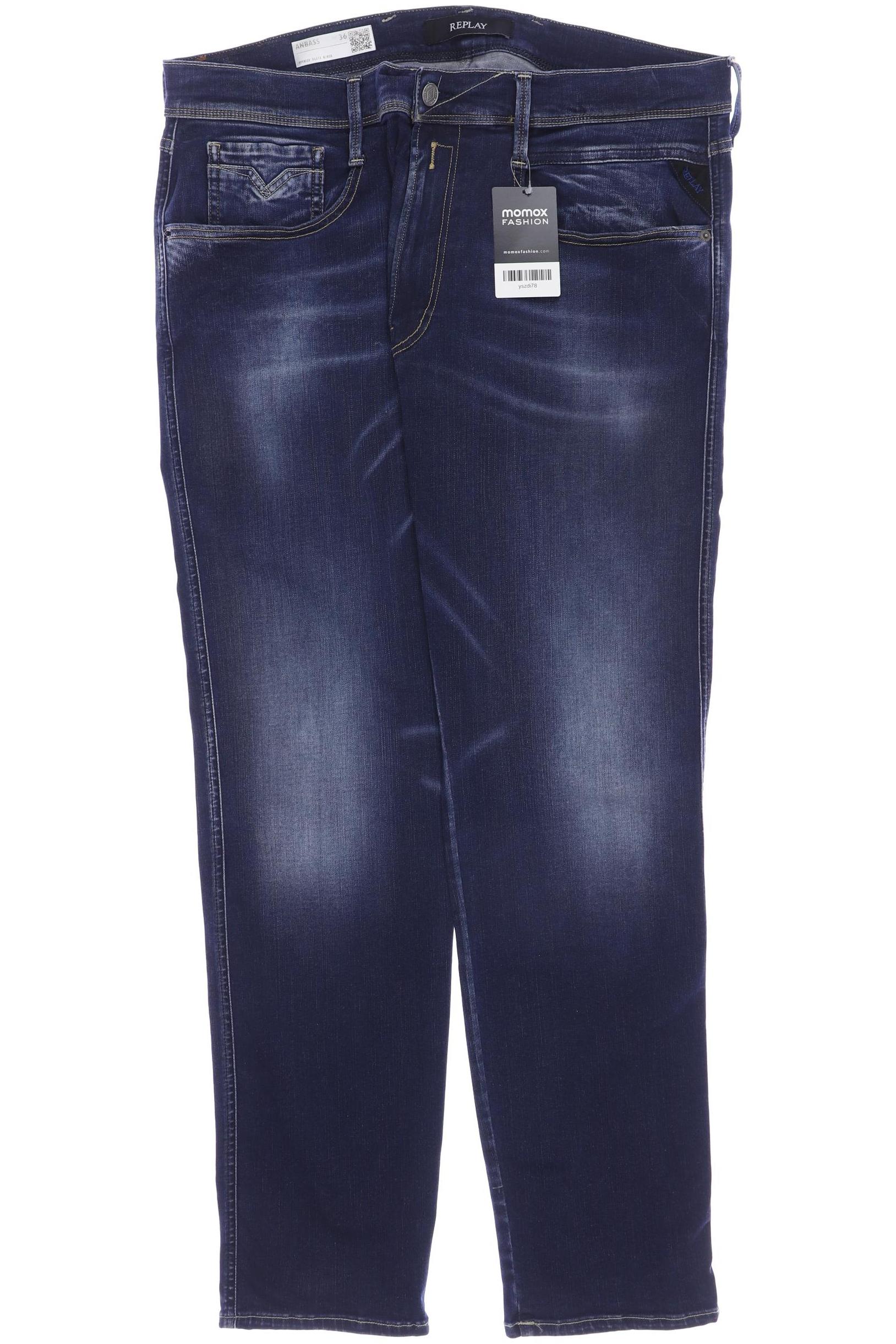 

Replay Herren Jeans, marineblau