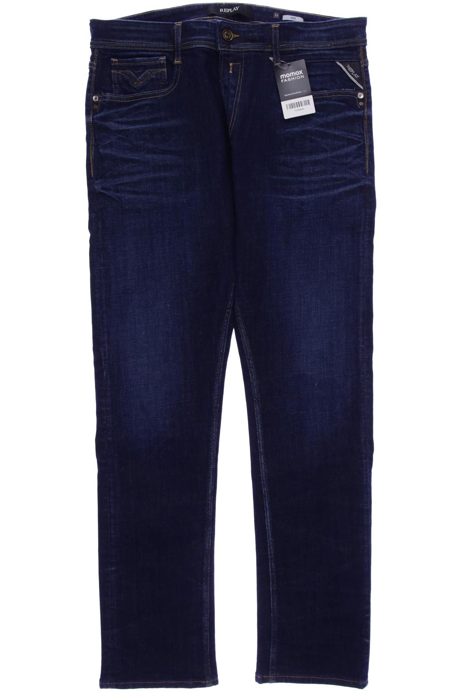 

Replay Herren Jeans, marineblau