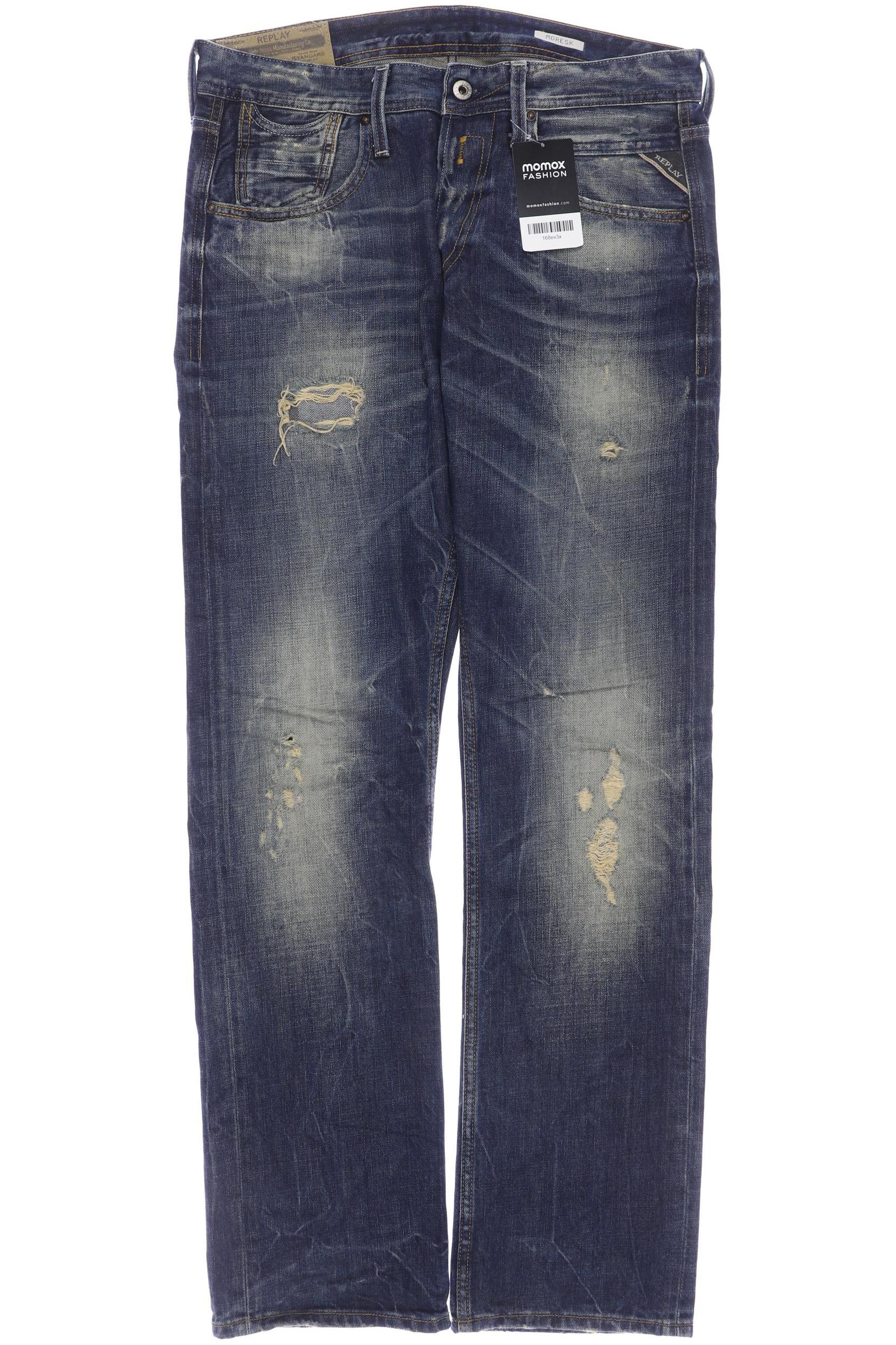 

Replay Herren Jeans, marineblau