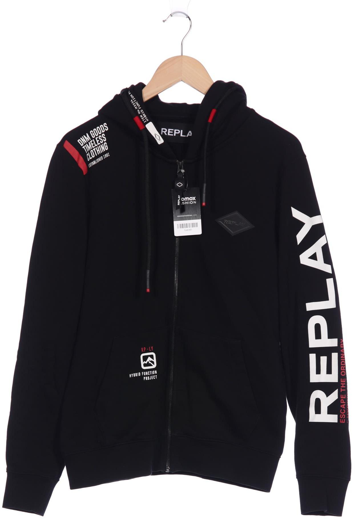 

Replay Herren Kapuzenpullover, schwarz