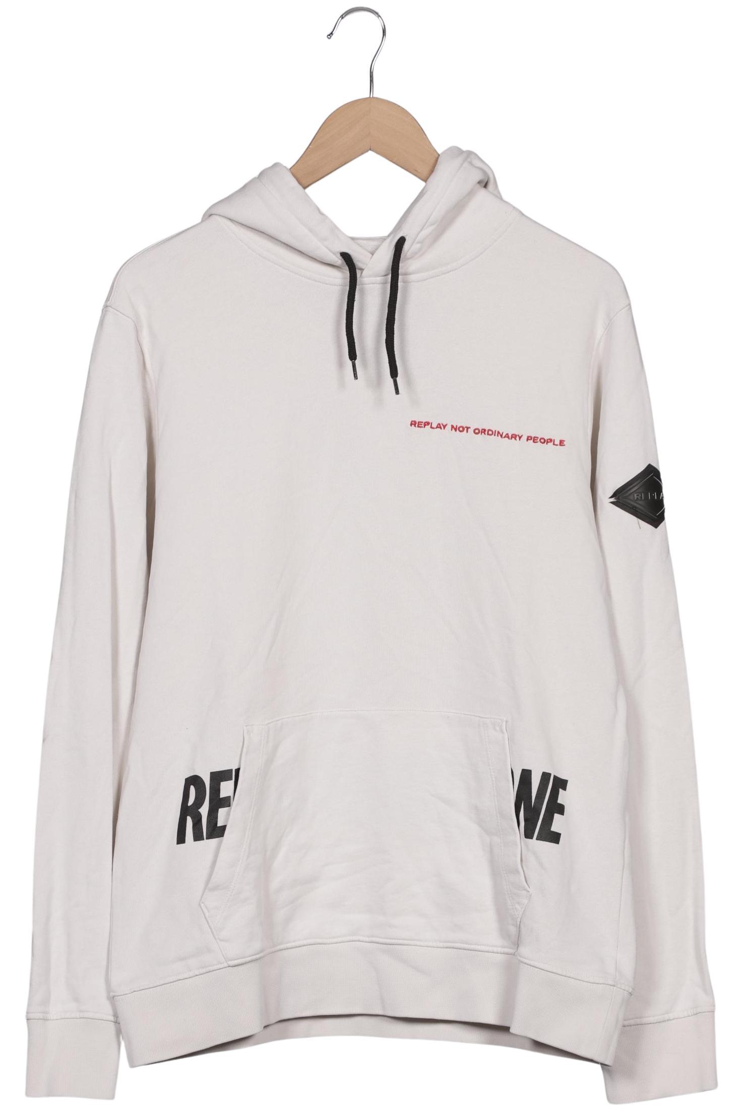 Thumbnail - Replay Herren Kapuzenpullover, cremeweiß, Gr. 52