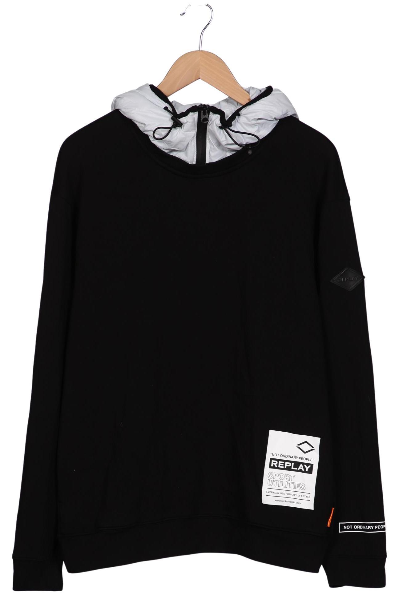 

Replay Herren Kapuzenpullover, schwarz, Gr. 54