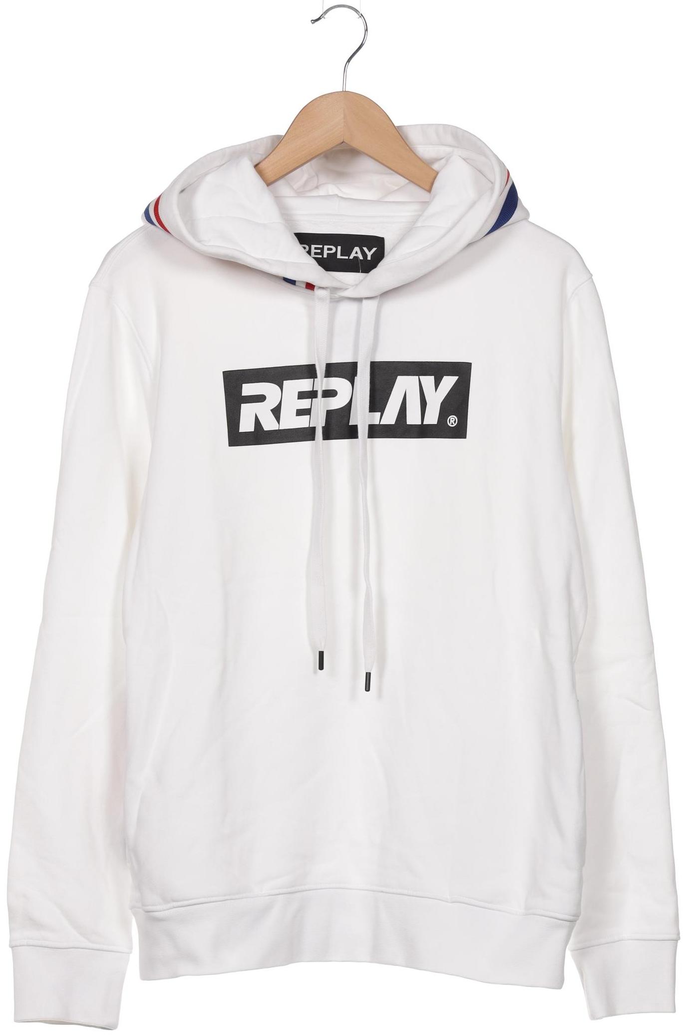 

Replay Herren Kapuzenpullover, weiß, Gr. 52