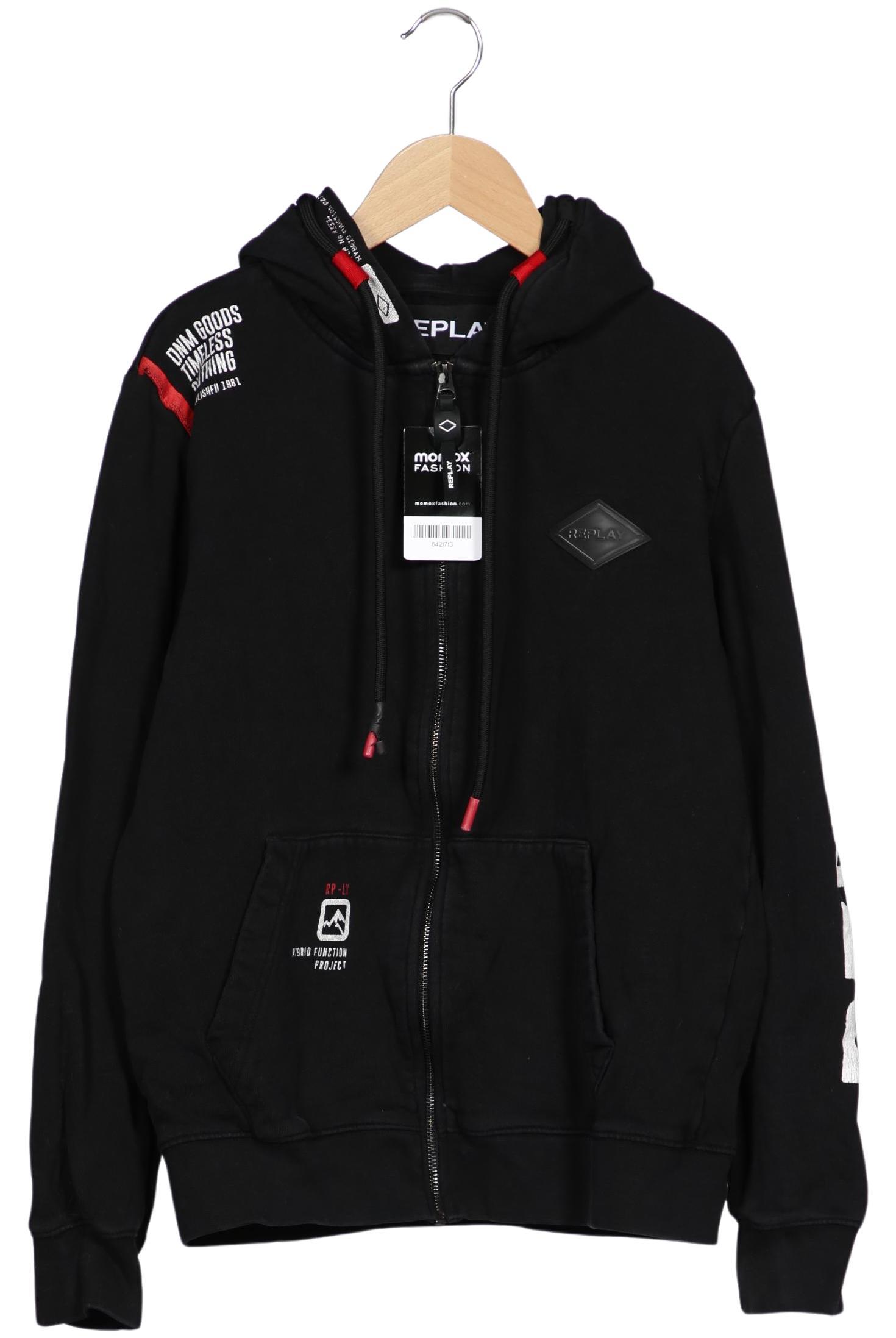 

Replay Herren Kapuzenpullover, schwarz, Gr. 48