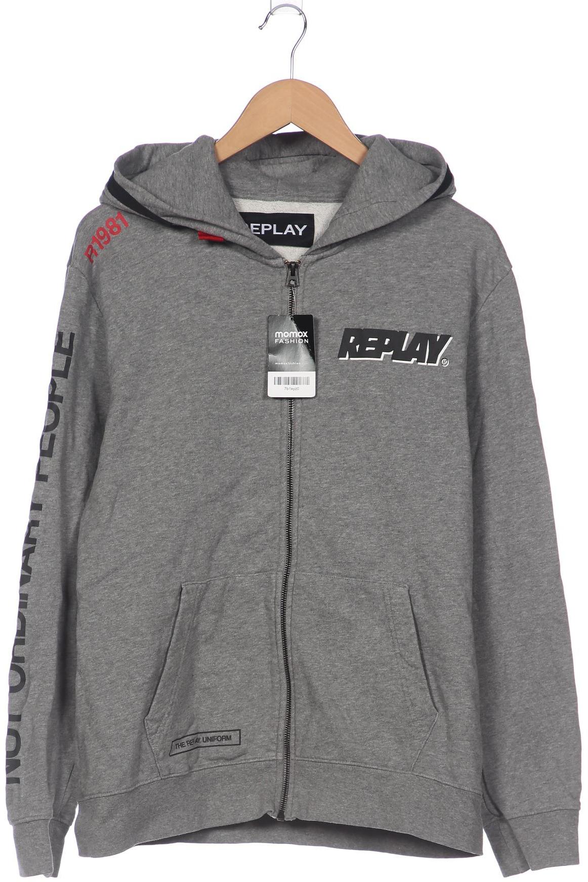 

Replay Herren Kapuzenpullover, grau, Gr. 52