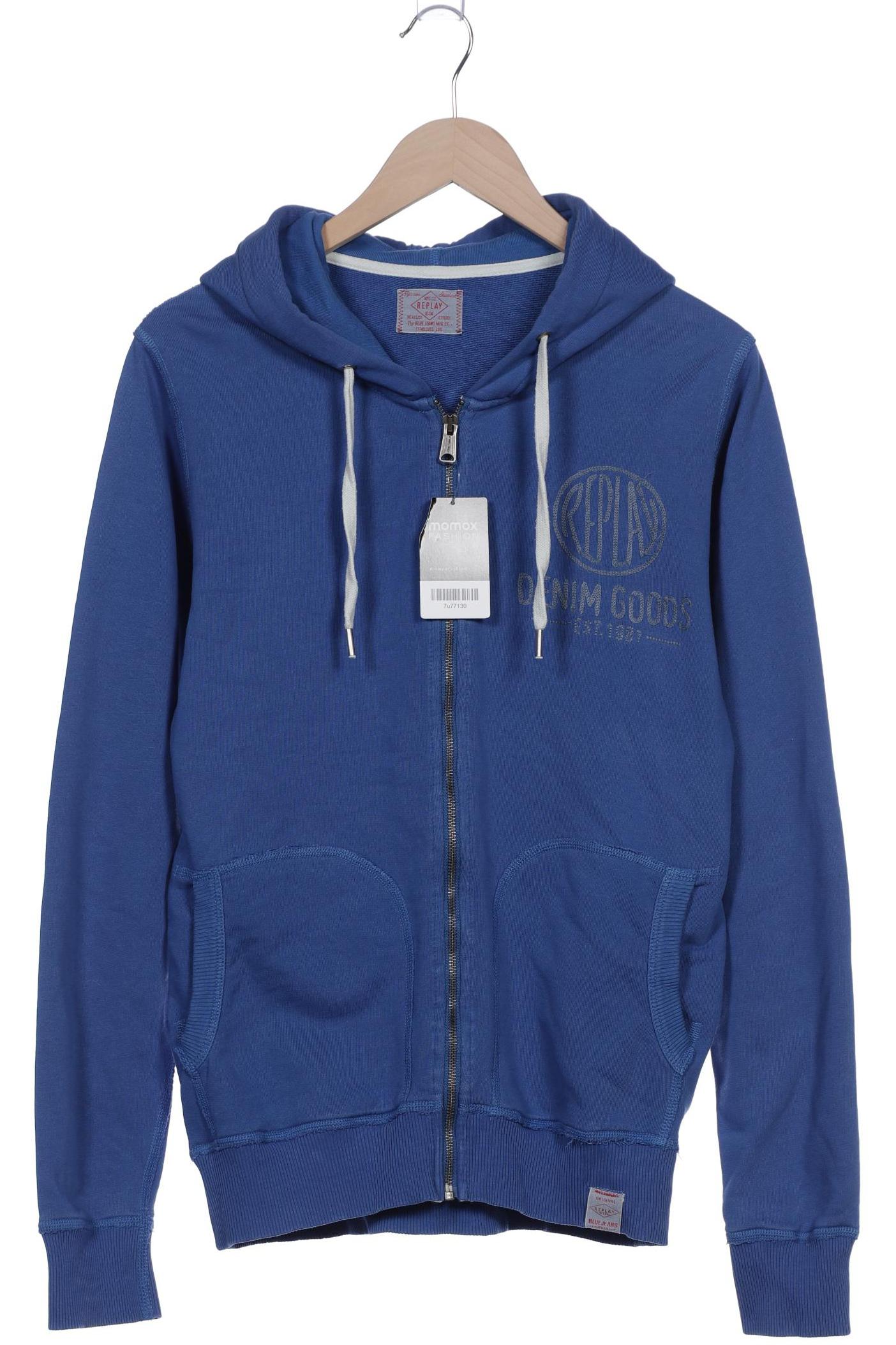

Replay Herren Kapuzenpullover, blau, Gr. 52