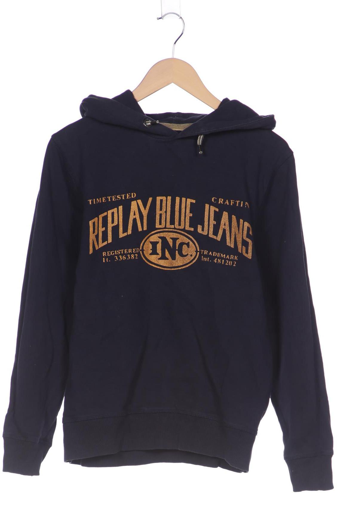 

Replay Herren Kapuzenpullover, marineblau