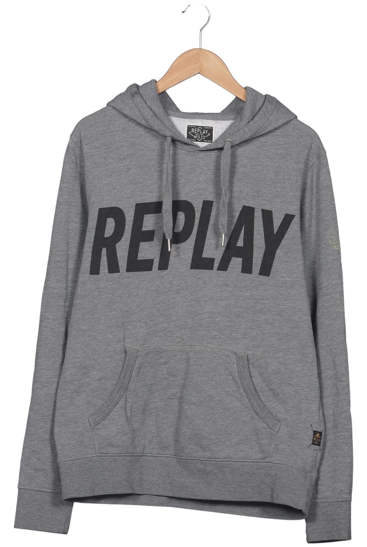 

Replay Herren Kapuzenpullover, grau, Gr. 52