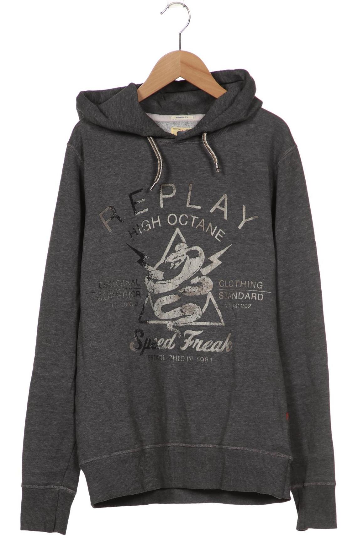

Replay Herren Kapuzenpullover, grau, Gr. 48