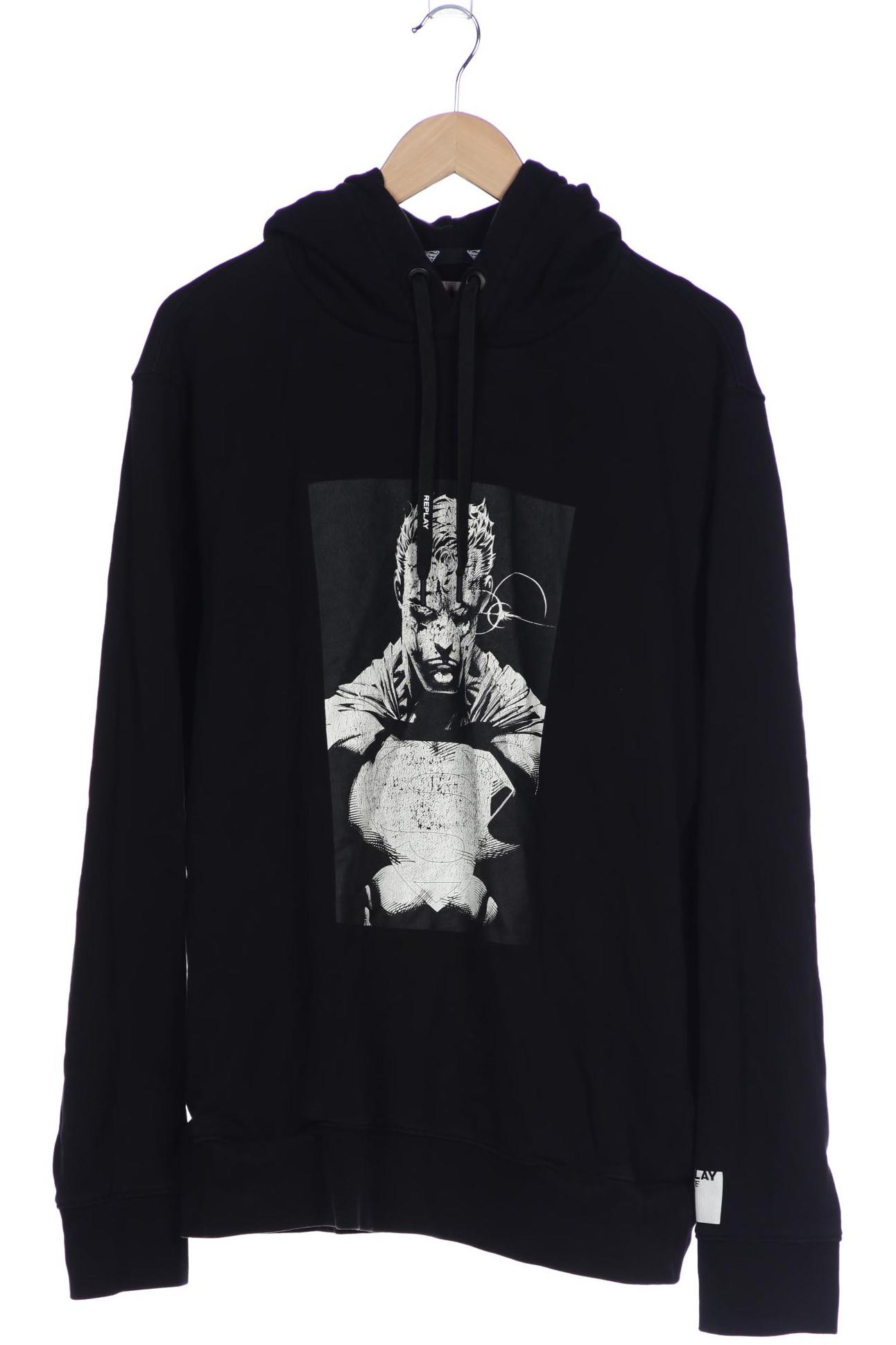 

Replay Herren Kapuzenpullover, schwarz, Gr. 56