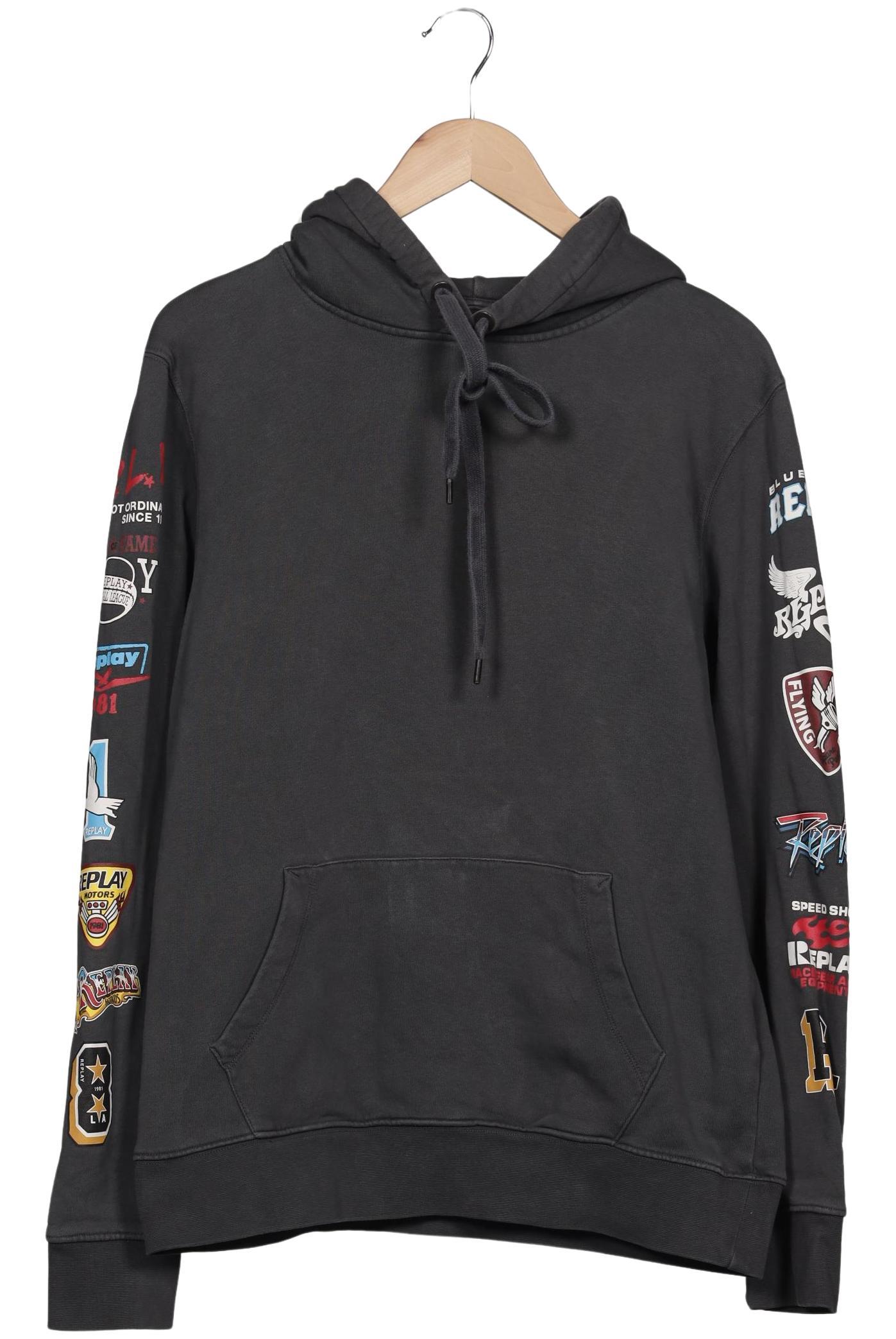 

Replay Herren Kapuzenpullover, grau, Gr. 52