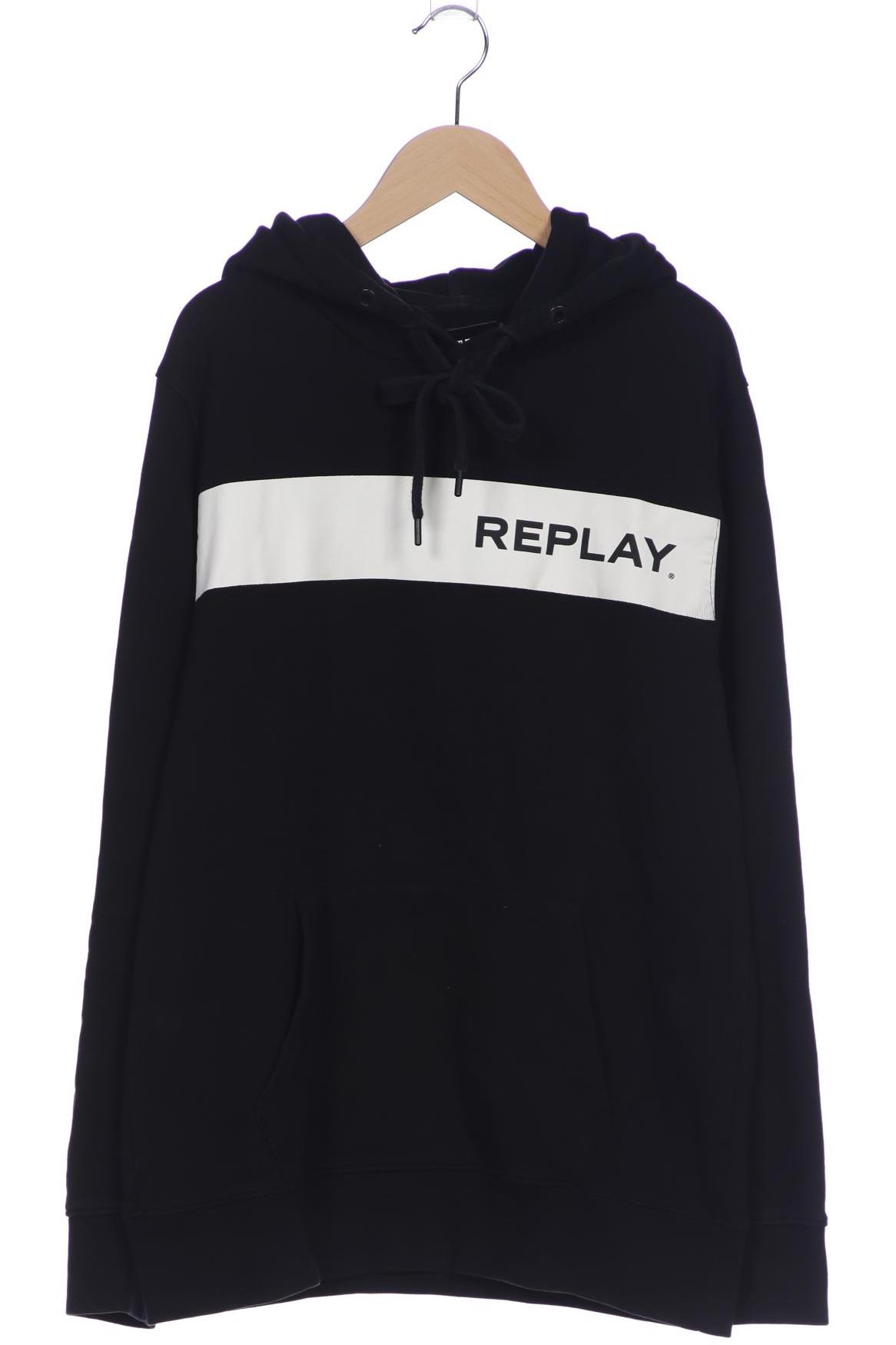 

Replay Herren Kapuzenpullover, schwarz, Gr. 48