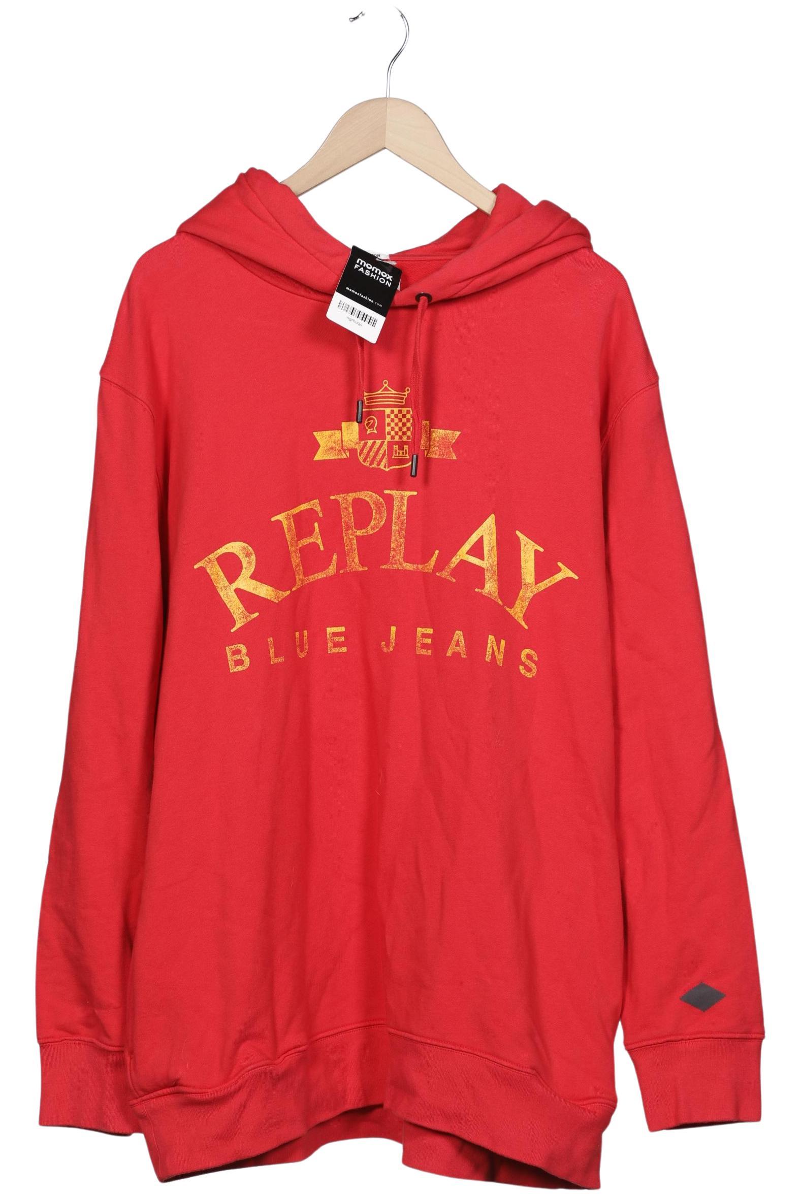 

Replay Herren Kapuzenpullover, rot, Gr. 60