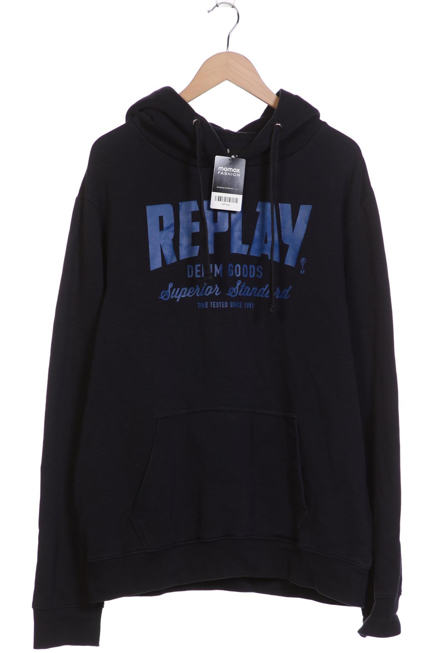 

Replay Herren Kapuzenpullover, marineblau, Gr. 56