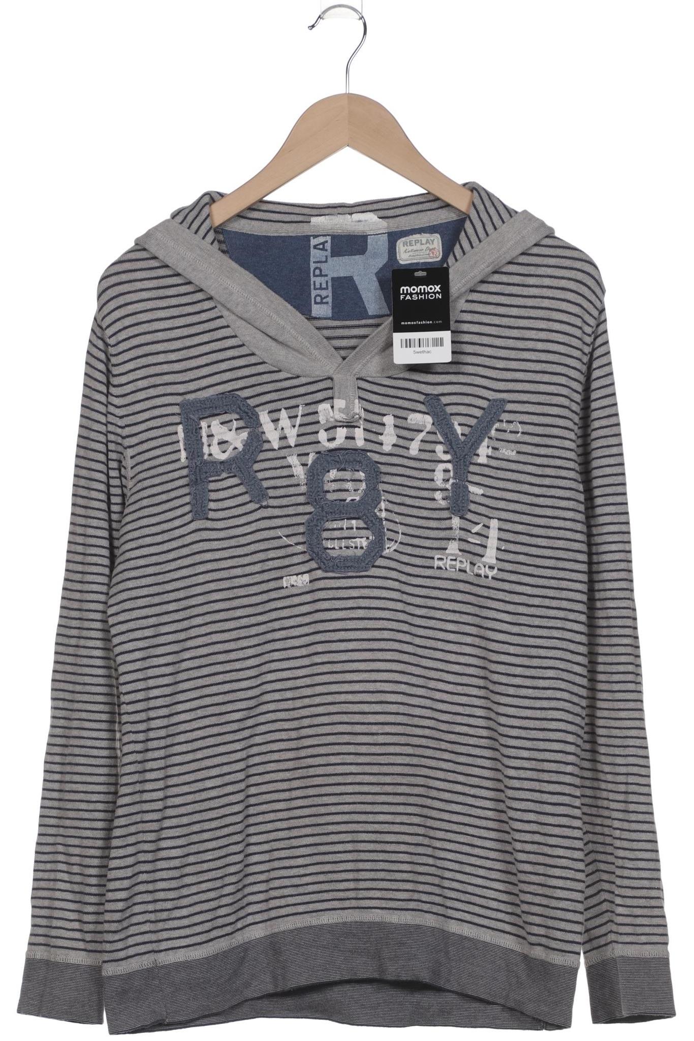

Replay Herren Kapuzenpullover, grau, Gr. 52