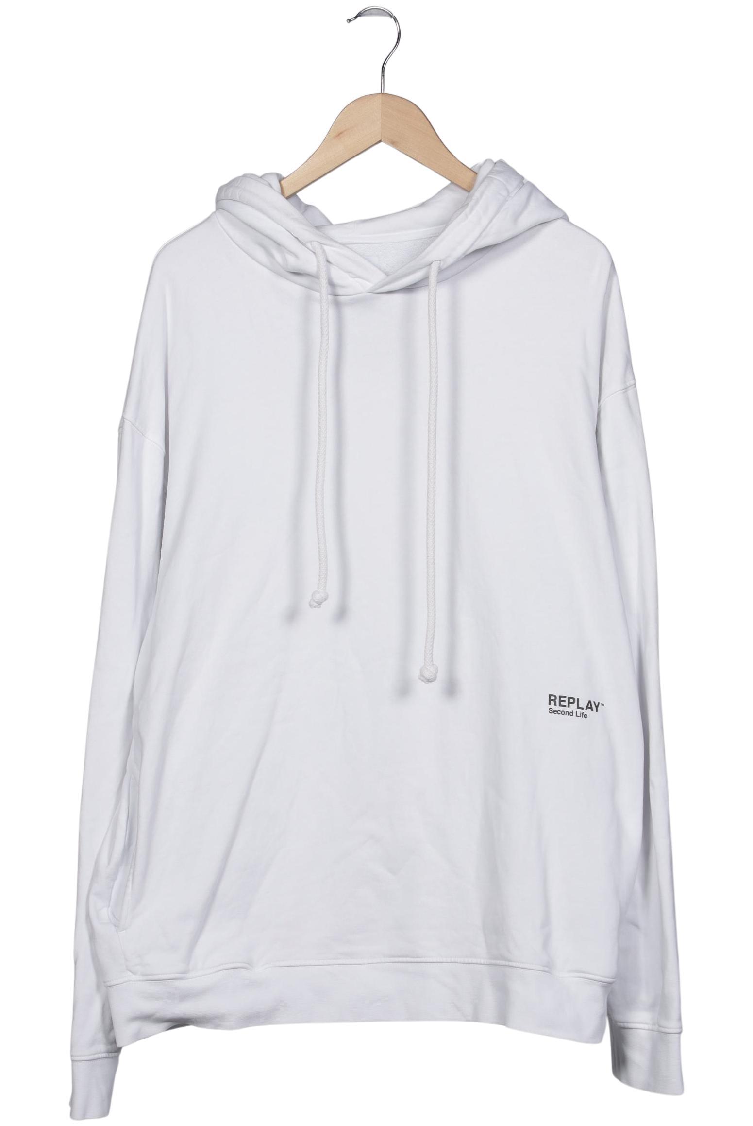 

Replay Herren Kapuzenpullover, weiß, Gr. 56