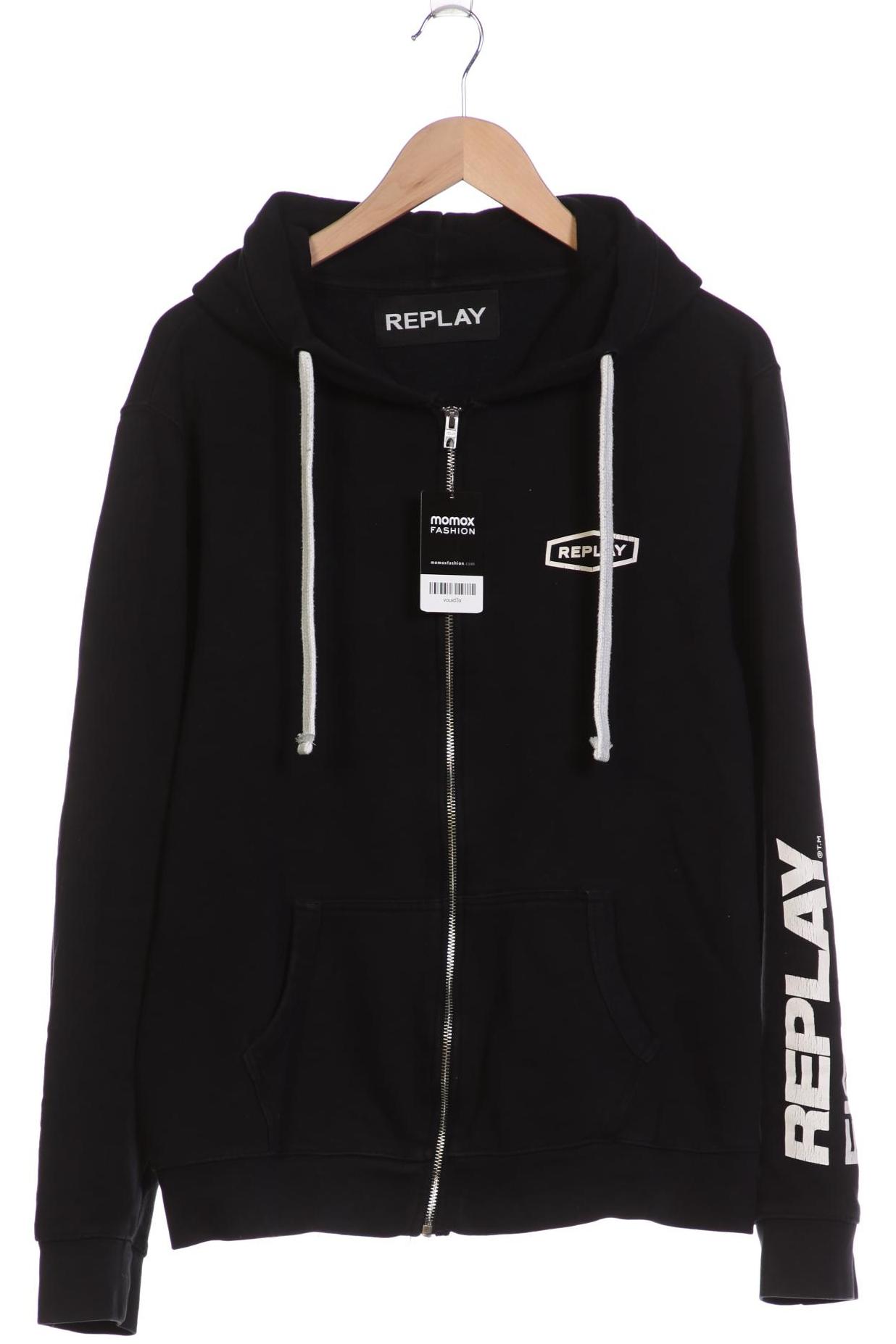 

Replay Herren Kapuzenpullover, schwarz, Gr. 52