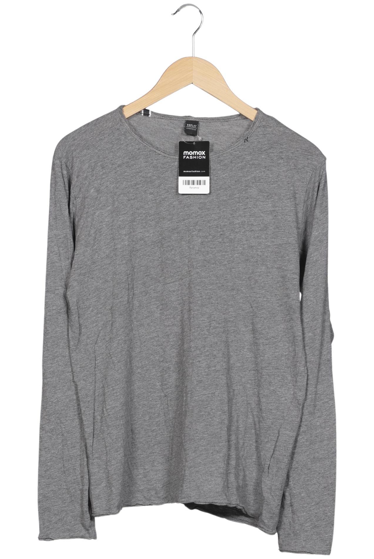 

Replay Herren Langarmshirt, grau, Gr. 48