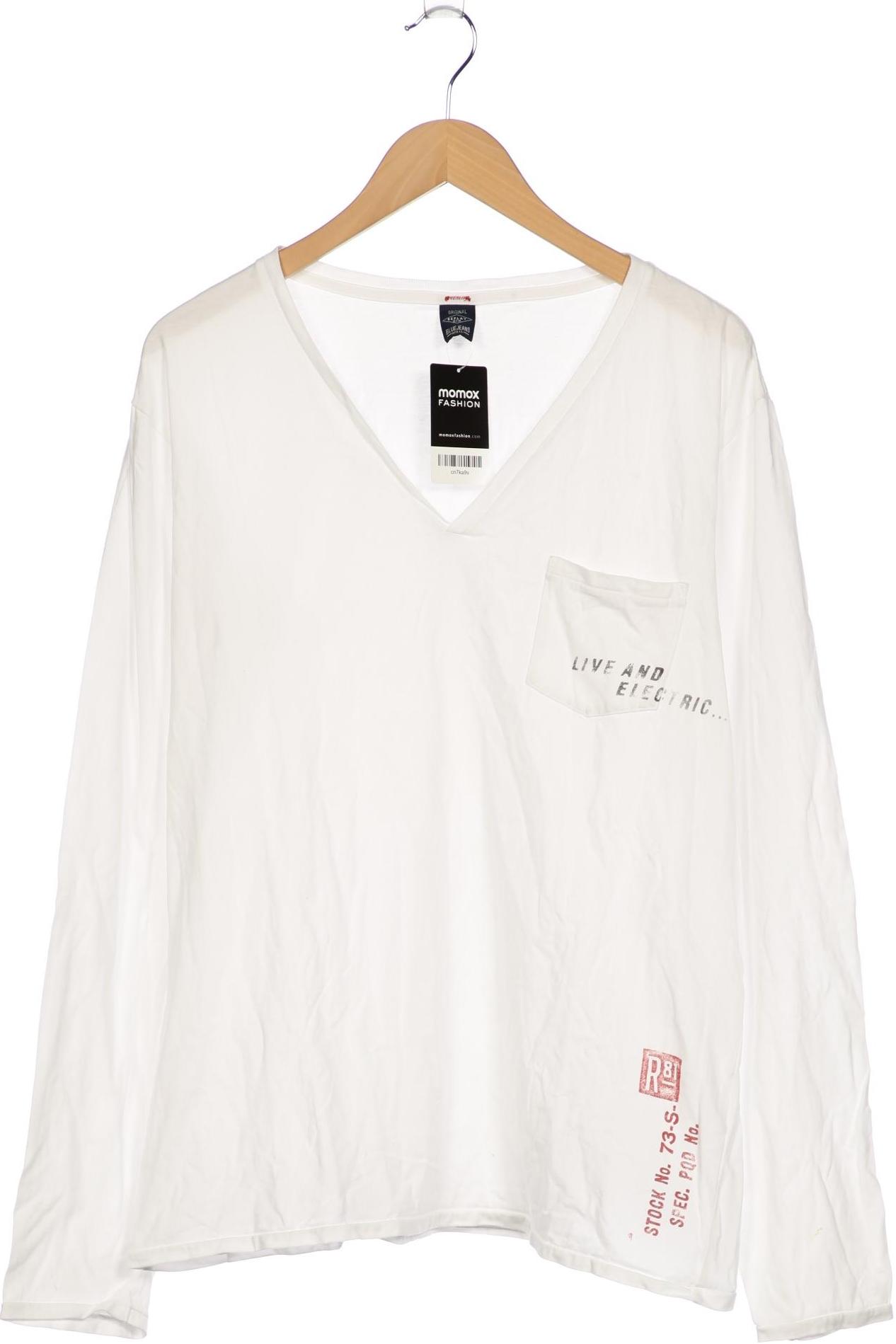 Thumbnail - Replay Herren Langarmshirt, weiß, Gr. 56