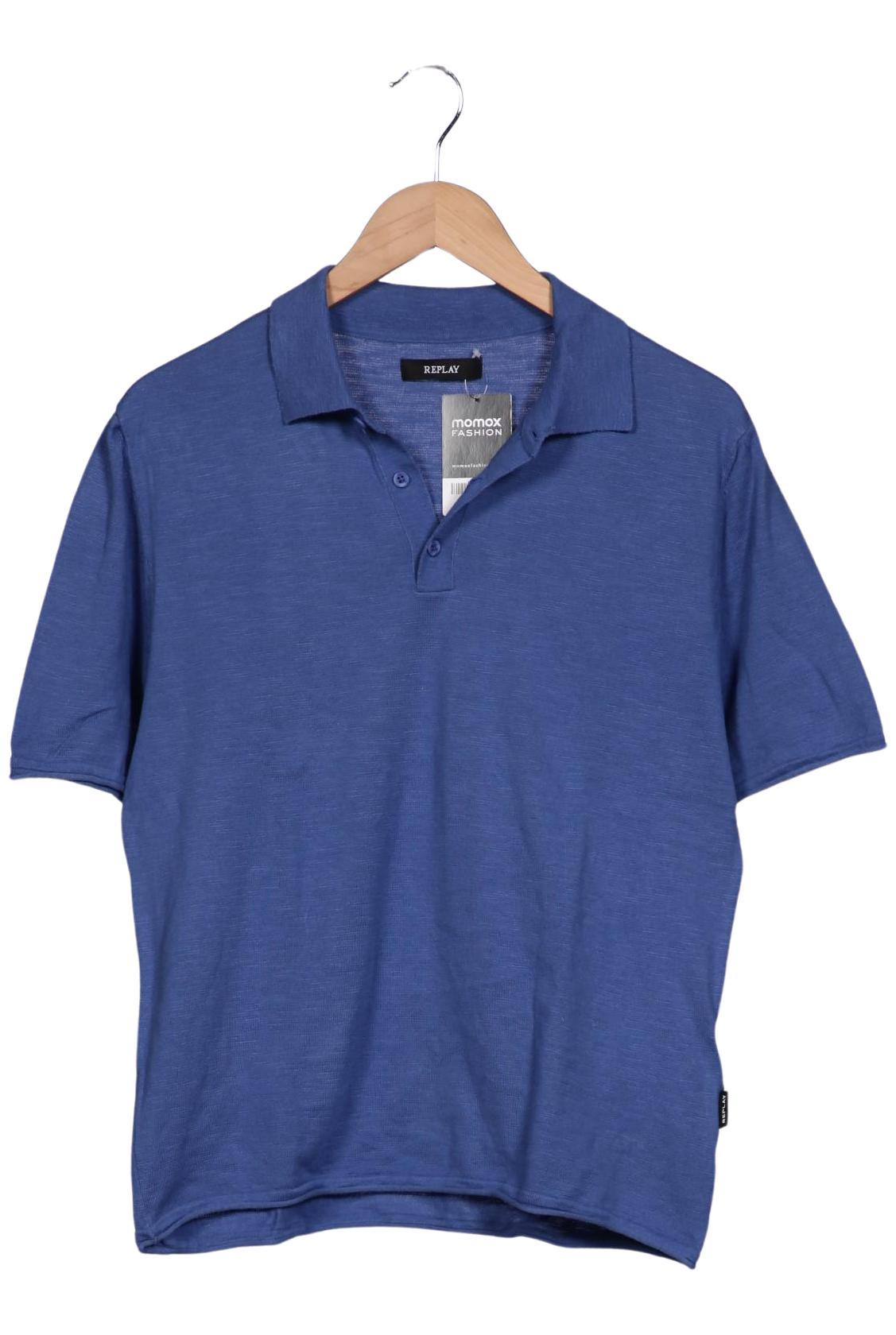 Thumbnail - Replay Herren Poloshirt, blau, Gr. 52
