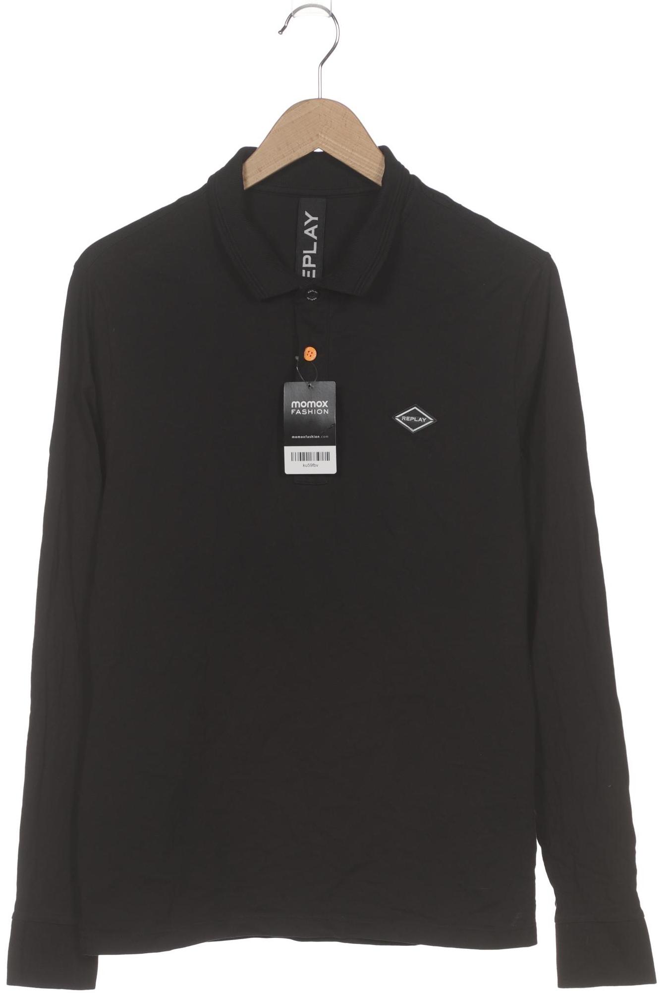 

Replay Herren Poloshirt, schwarz, Gr. 48