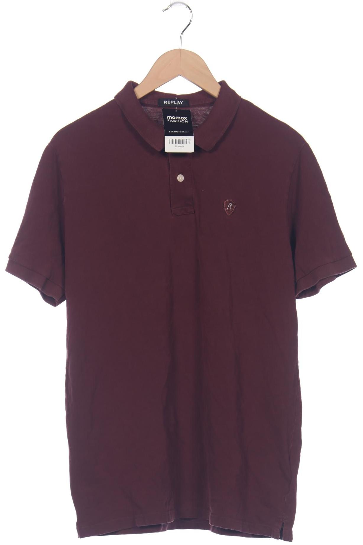 

Replay Herren Poloshirt, bordeaux, Gr. 56