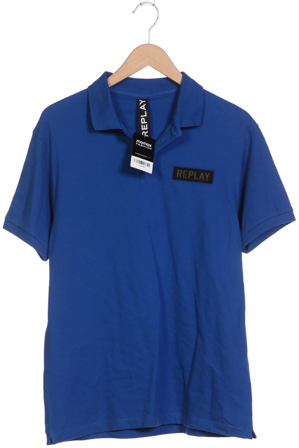 

Replay Herren Poloshirt, blau, Gr. 52