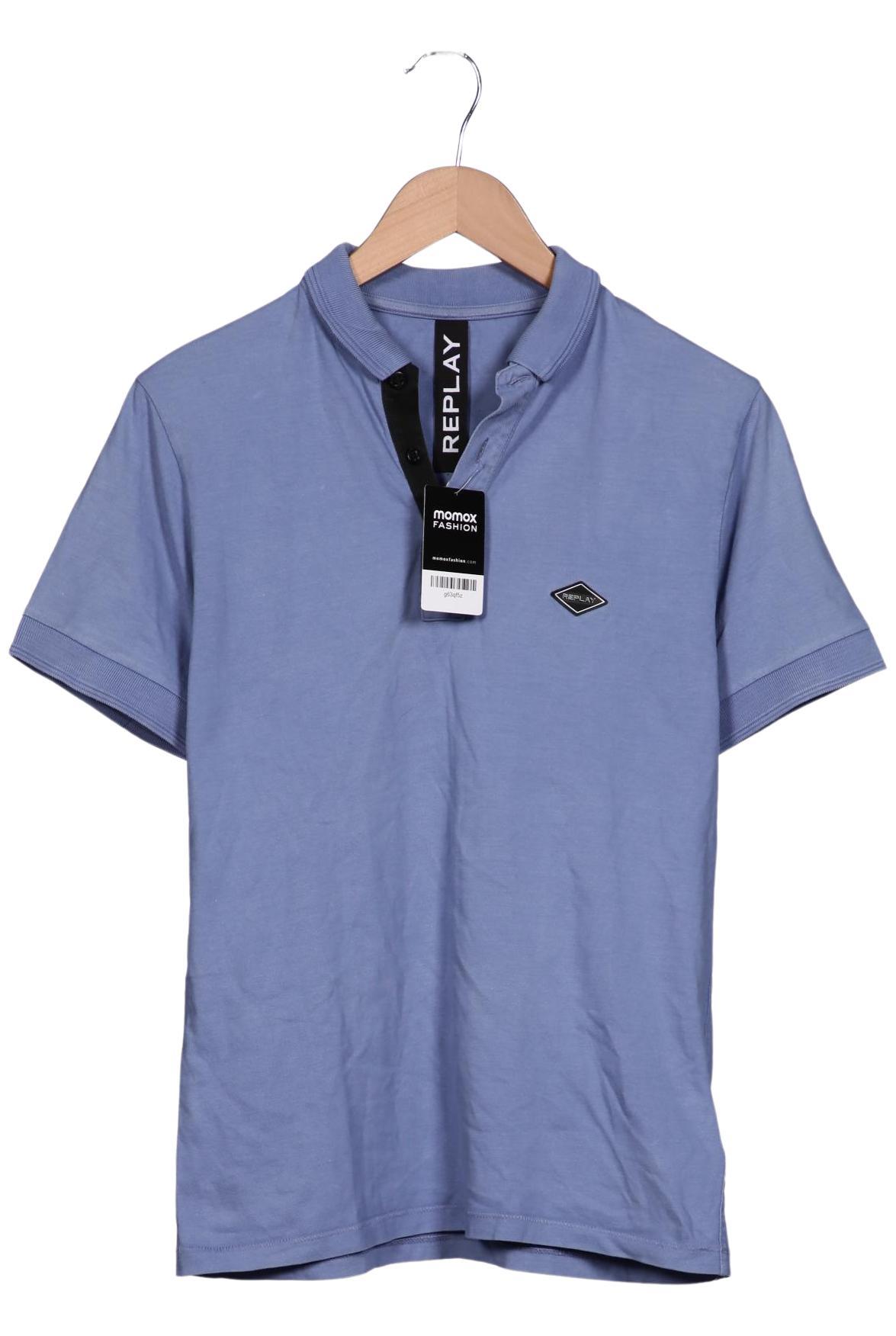

Replay Herren Poloshirt, blau, Gr. 48