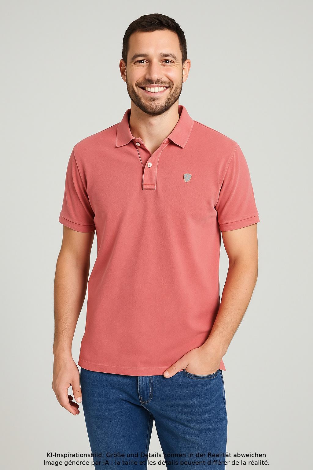 

Replay Herren Poloshirt, pink, Gr. 48