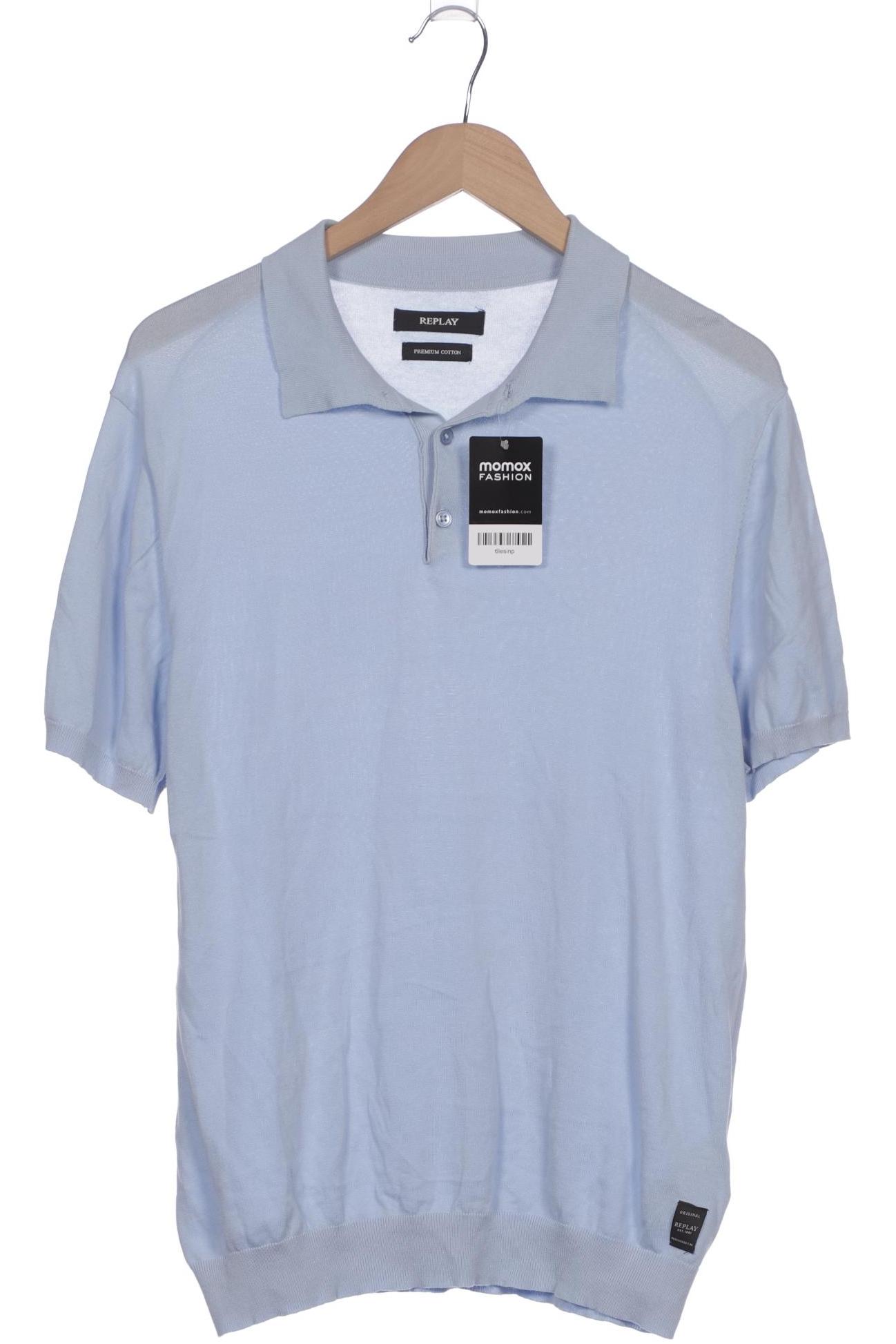 

Replay Herren Poloshirt, hellblau, Gr. 52