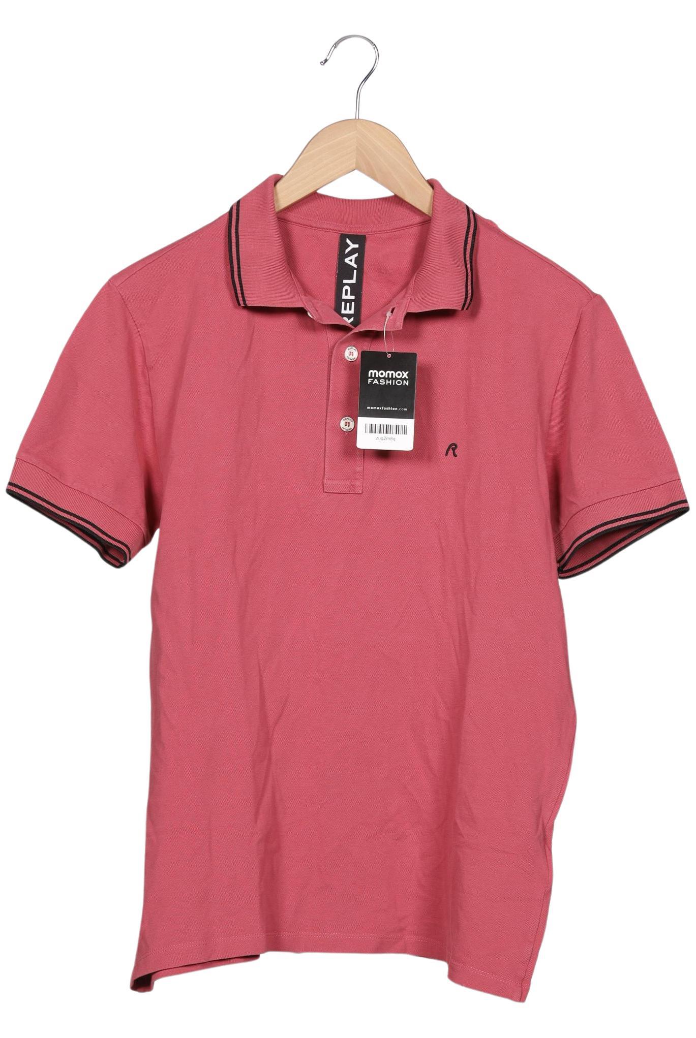 

Replay Herren Poloshirt, pink, Gr. 48