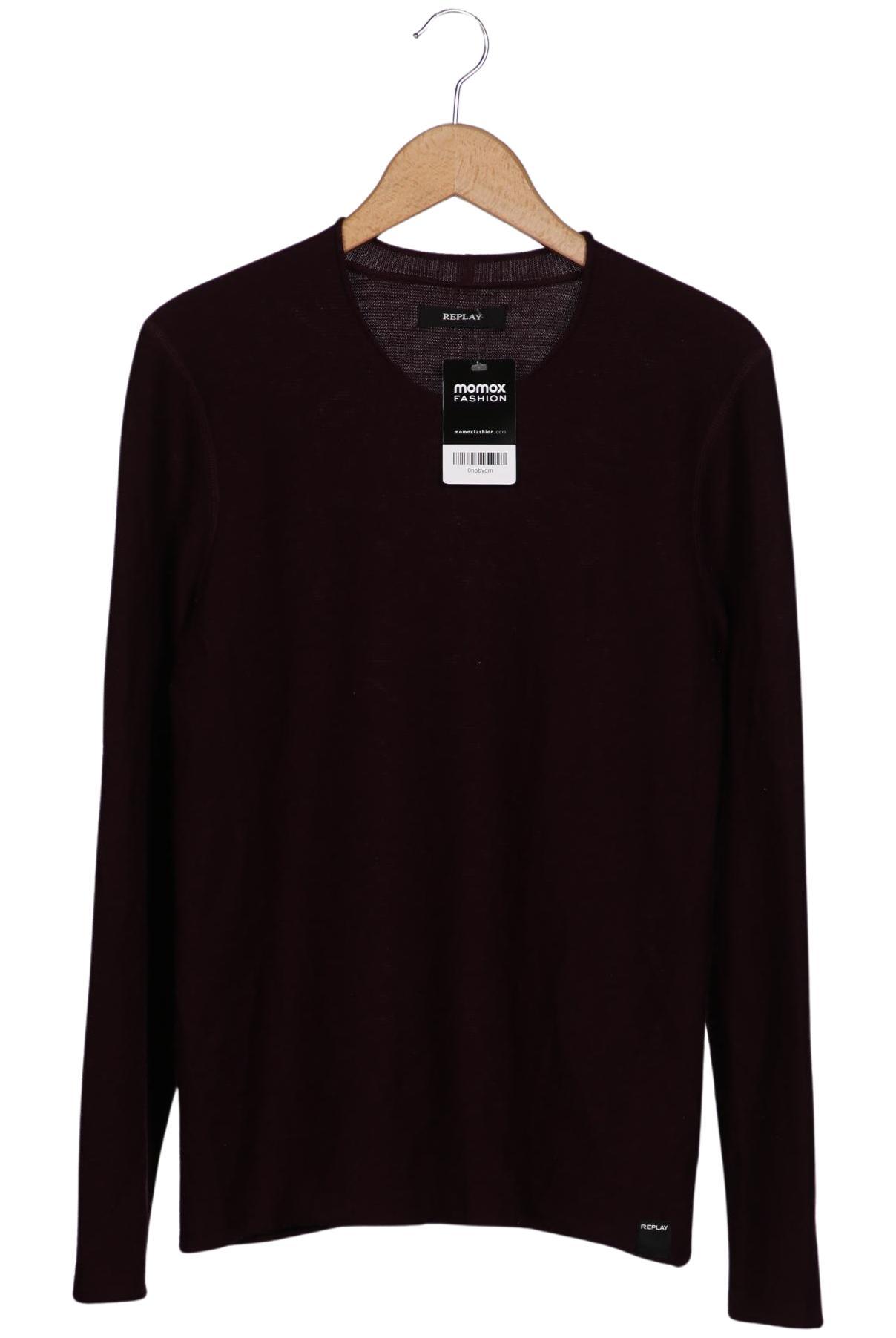 

Replay Herren Pullover, bordeaux, Gr. 52