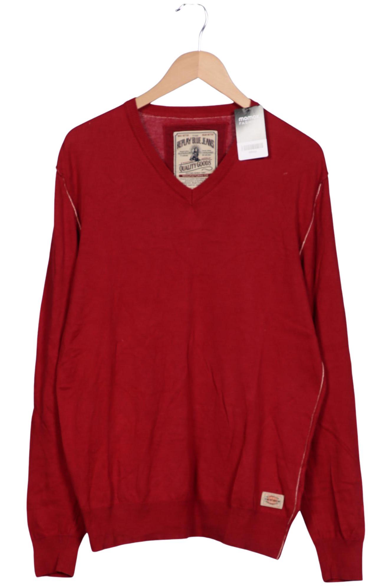 

Replay Herren Pullover, bordeaux, Gr. 46