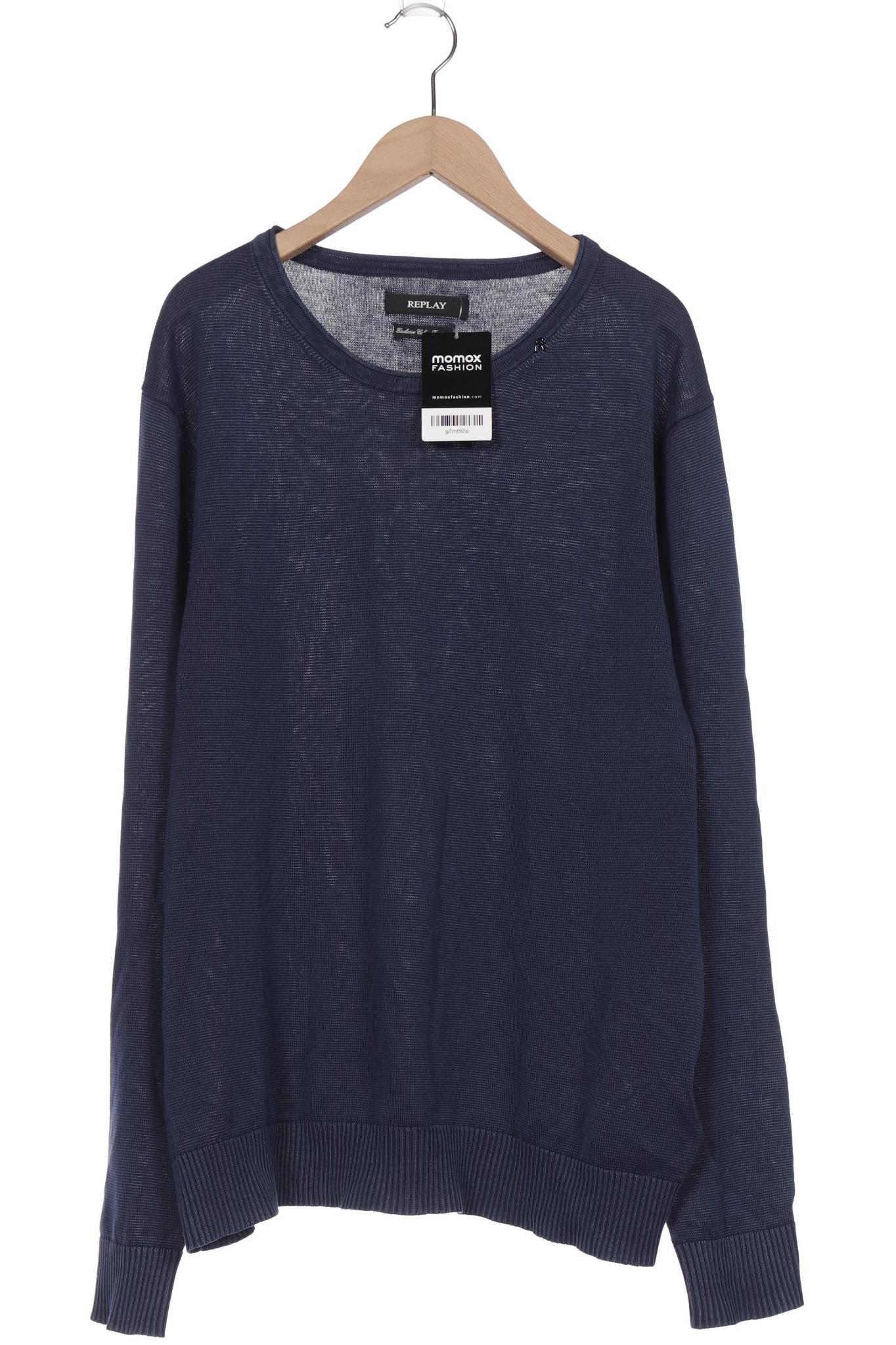 

Replay Herren Pullover, marineblau