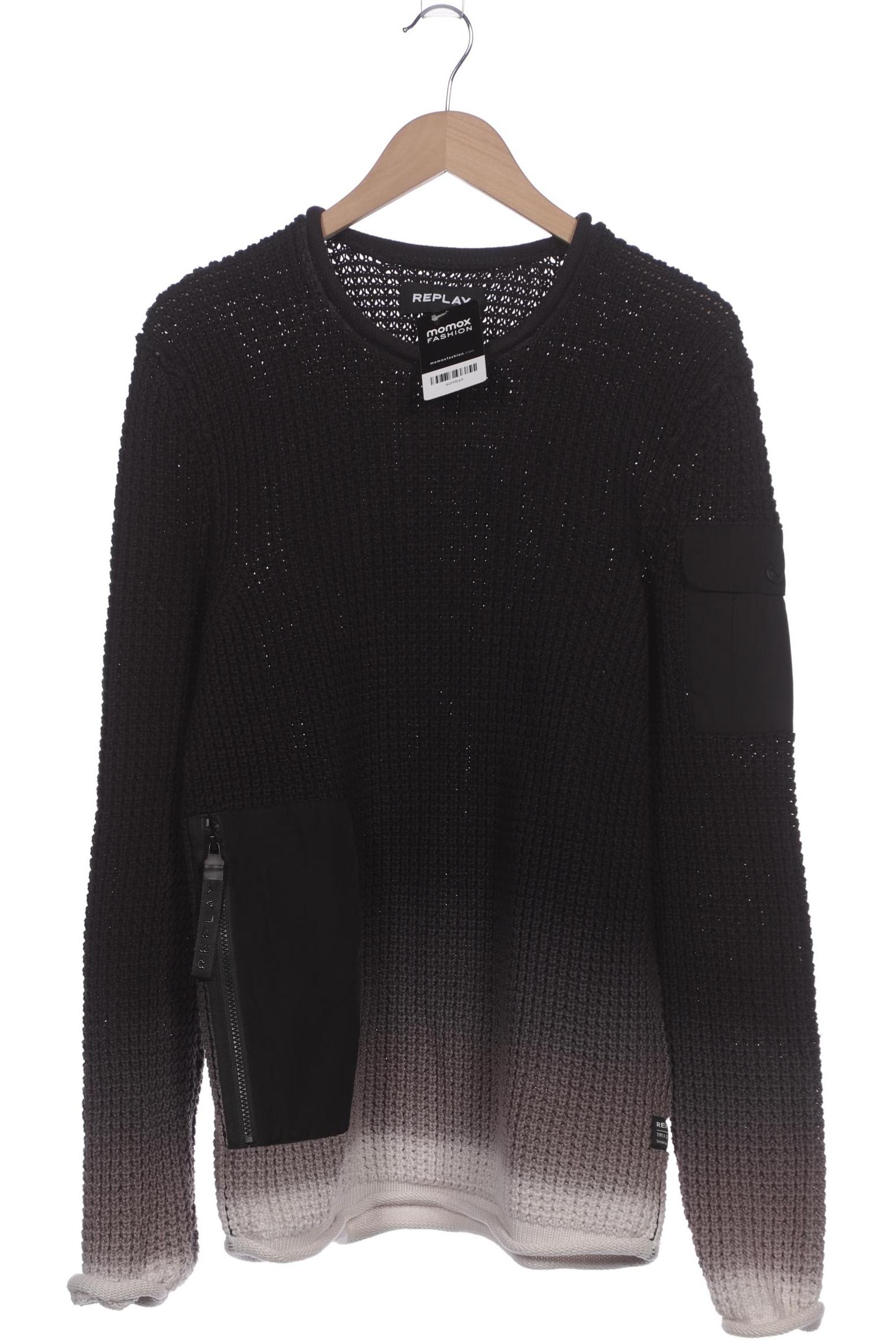 

Replay Herren Pullover, schwarz, Gr. 48
