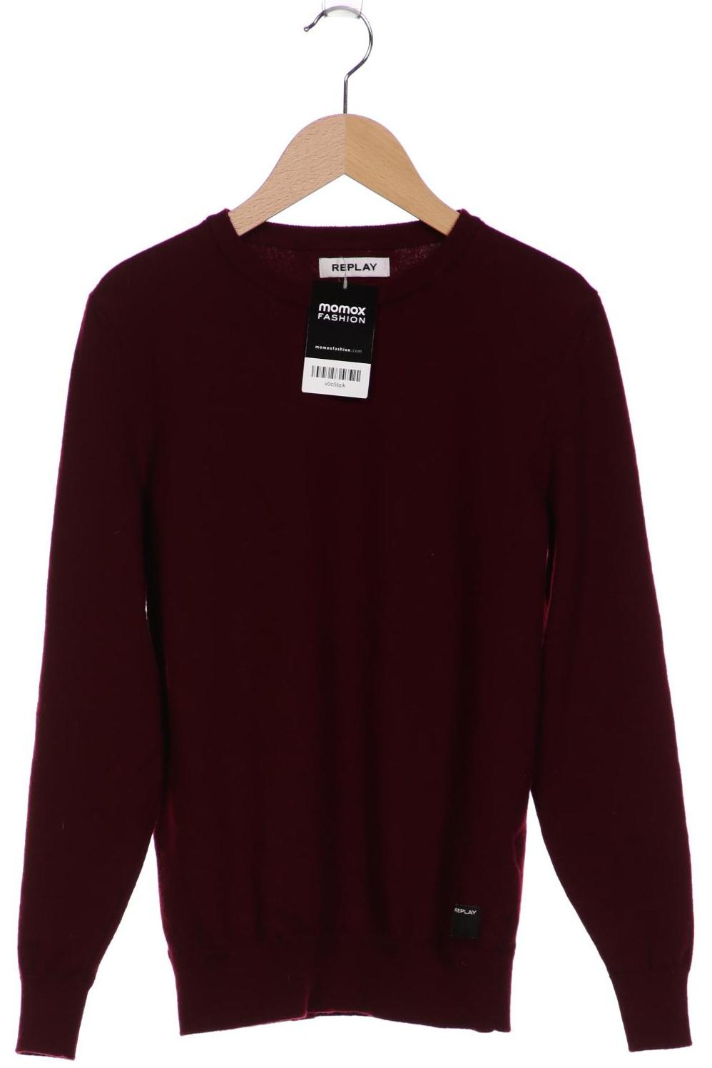 

Replay Herren Pullover, bordeaux, Gr. 52