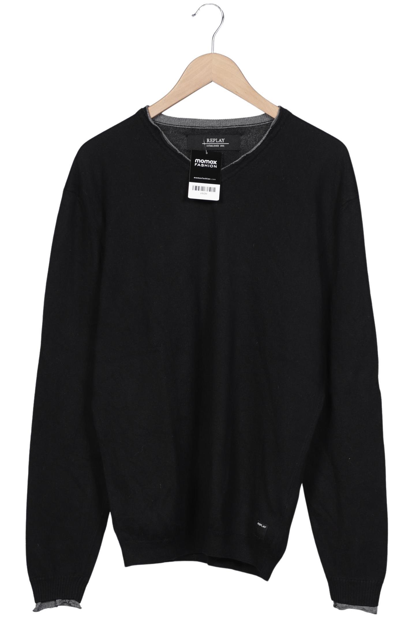 

Replay Herren Pullover, schwarz, Gr. 54