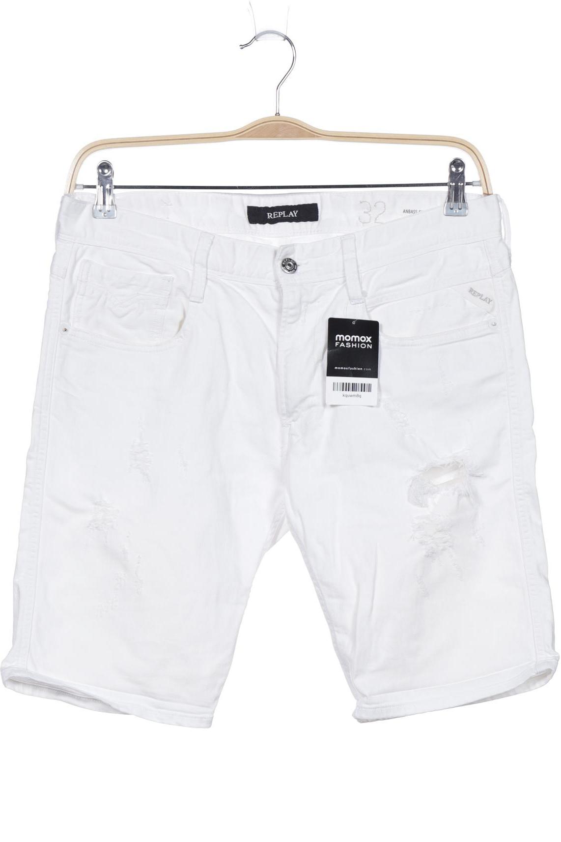 

Replay Herren Shorts, weiß, Gr. 32