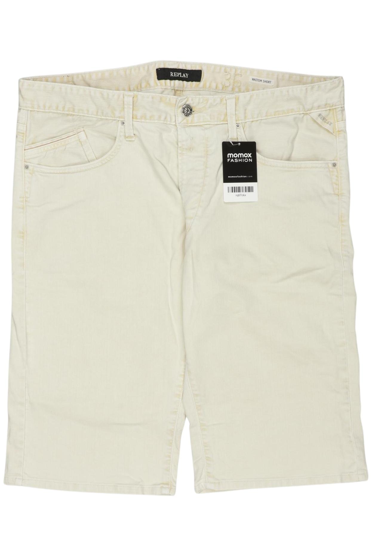

Replay Herren Shorts, cremeweiß, Gr. 36