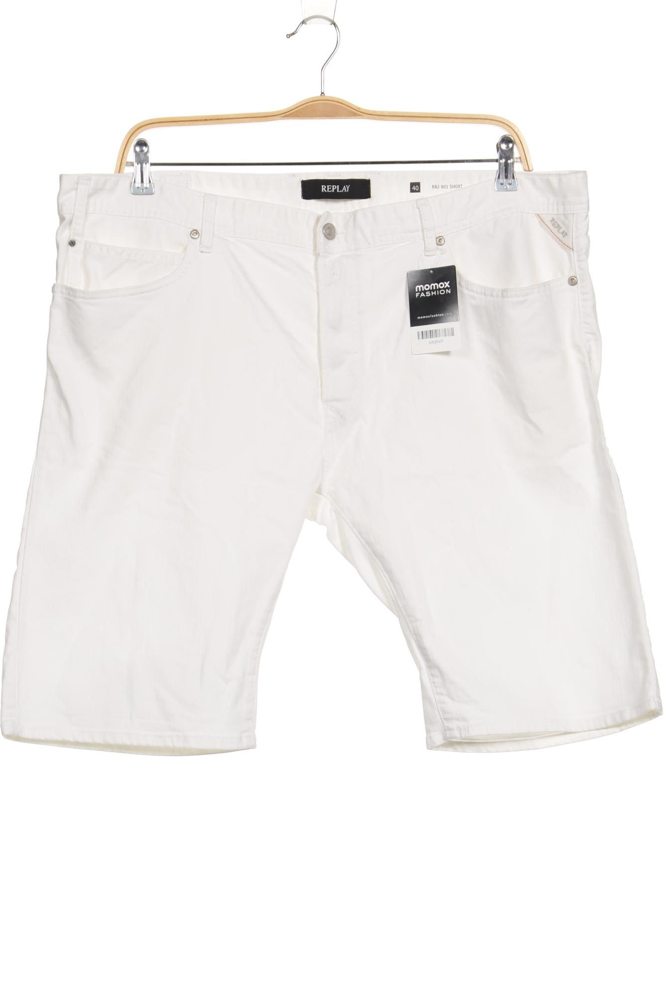 

Replay Herren Shorts, weiß, Gr. 40